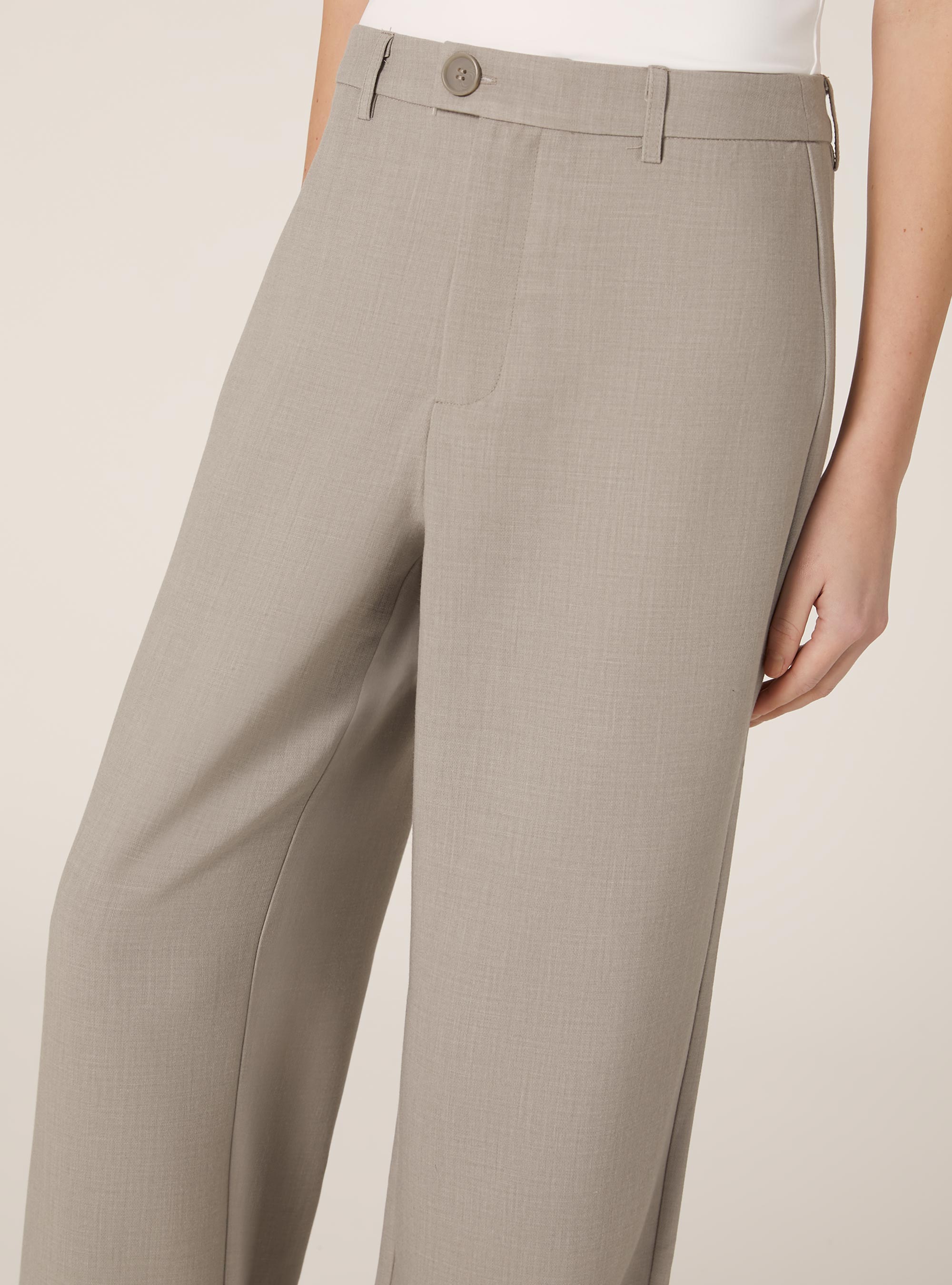 Pantalones de pernera ancha, SA1 SAND DARK