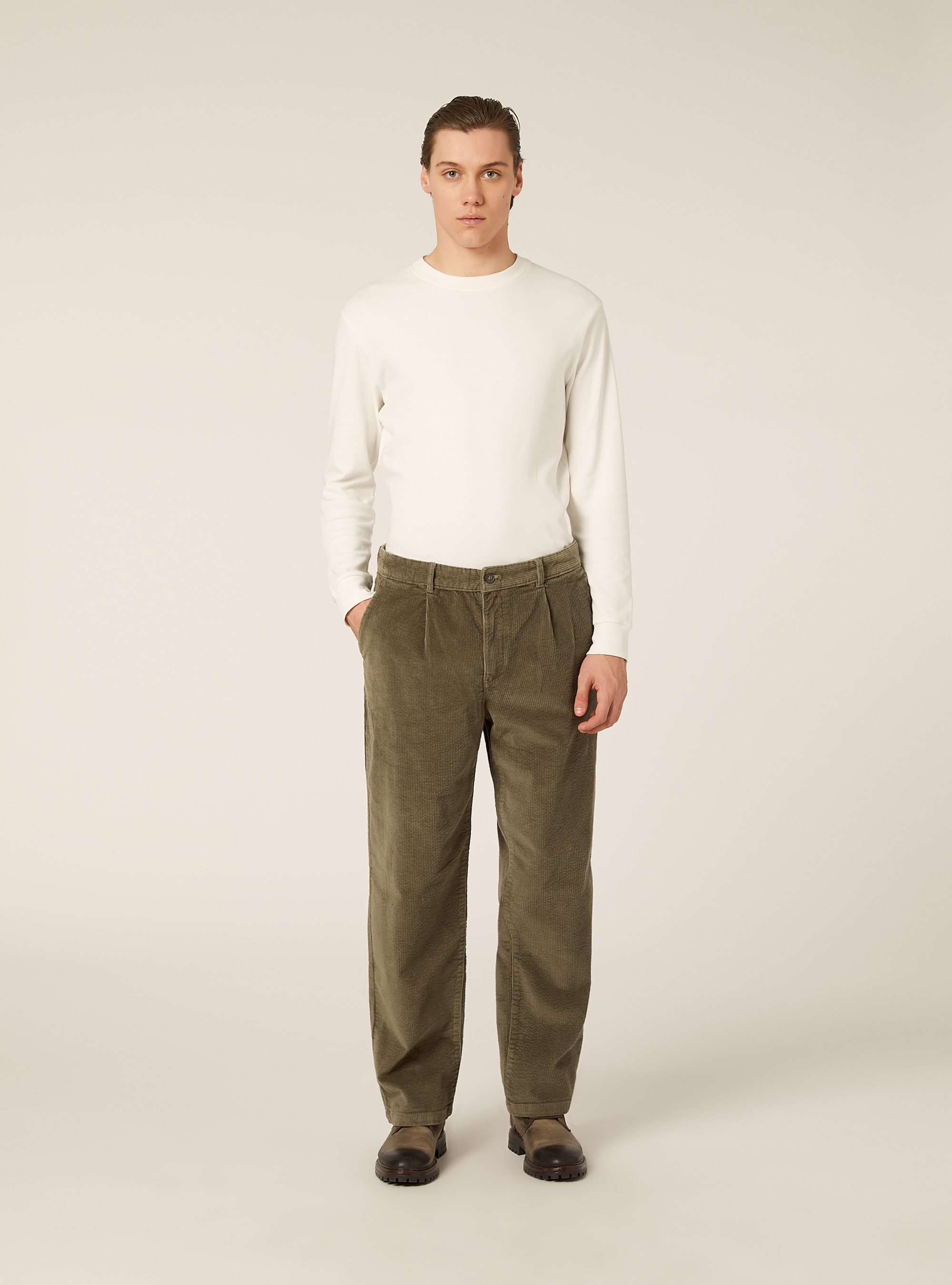 Pantalon en velours cotel&eacute;, KY2 KAKY MEDIUM