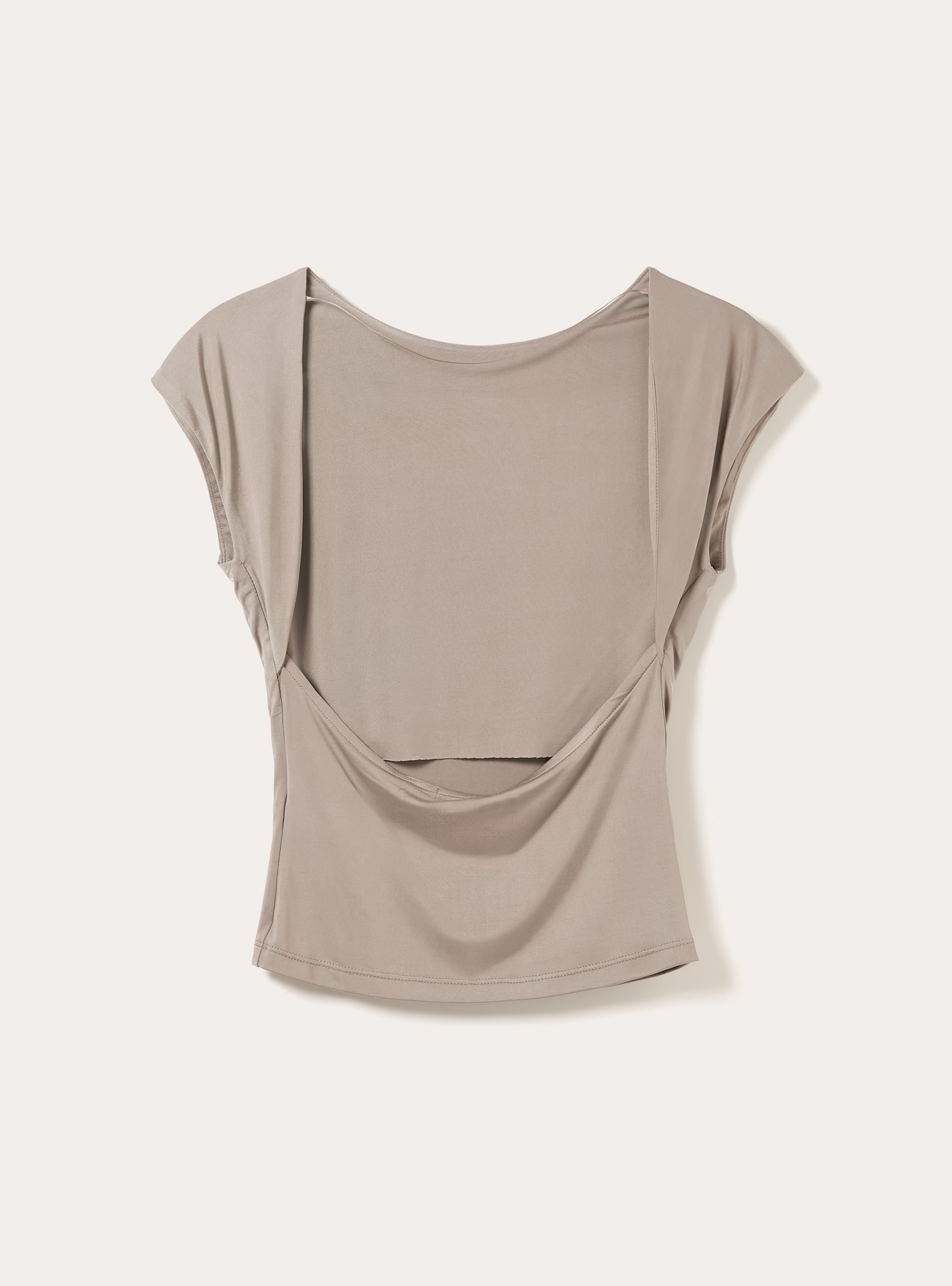 Maglietta con schiena scoperta, SA1 SAND DARK