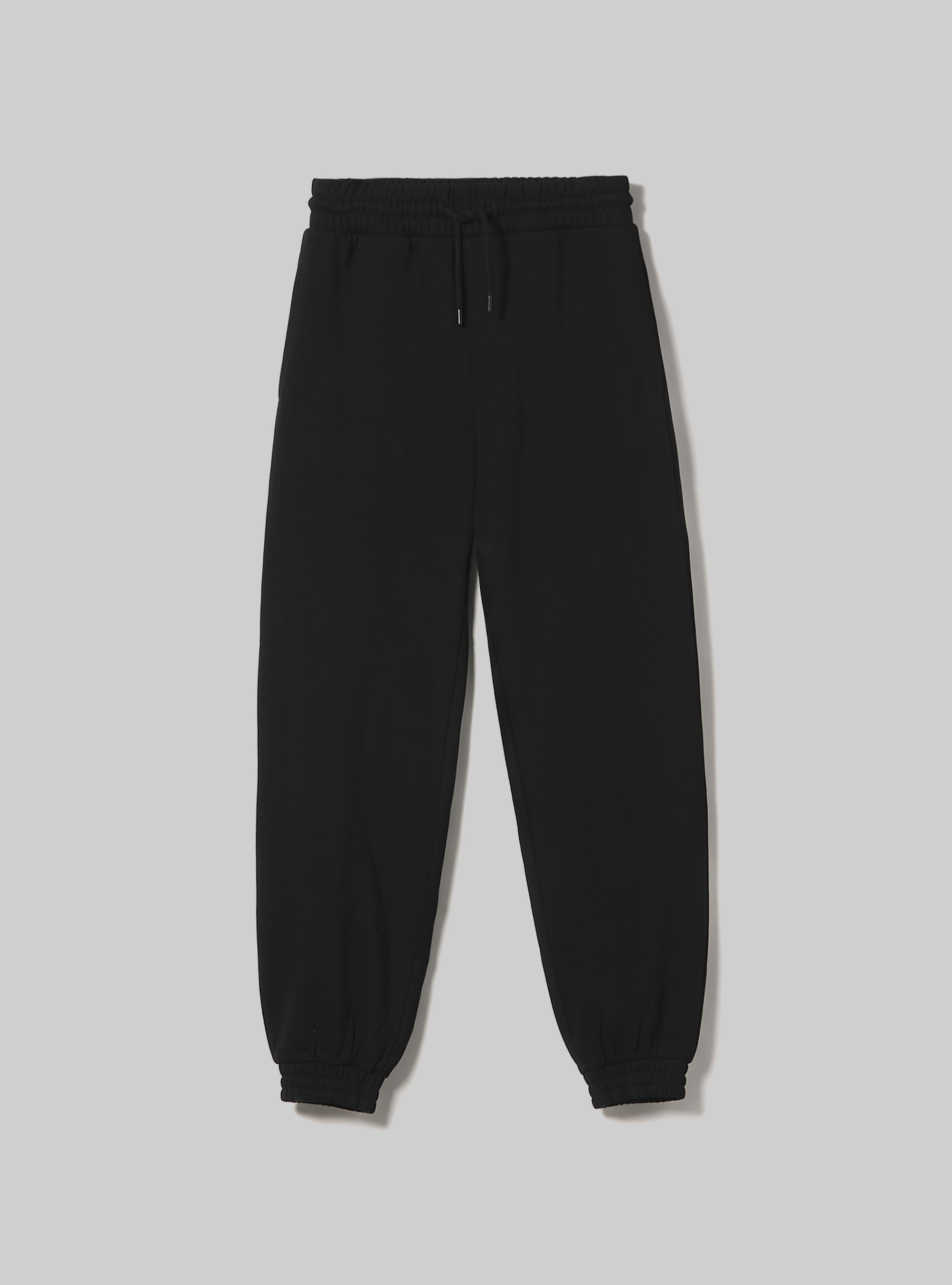 Plush jogger trousers, BK1 BLACK