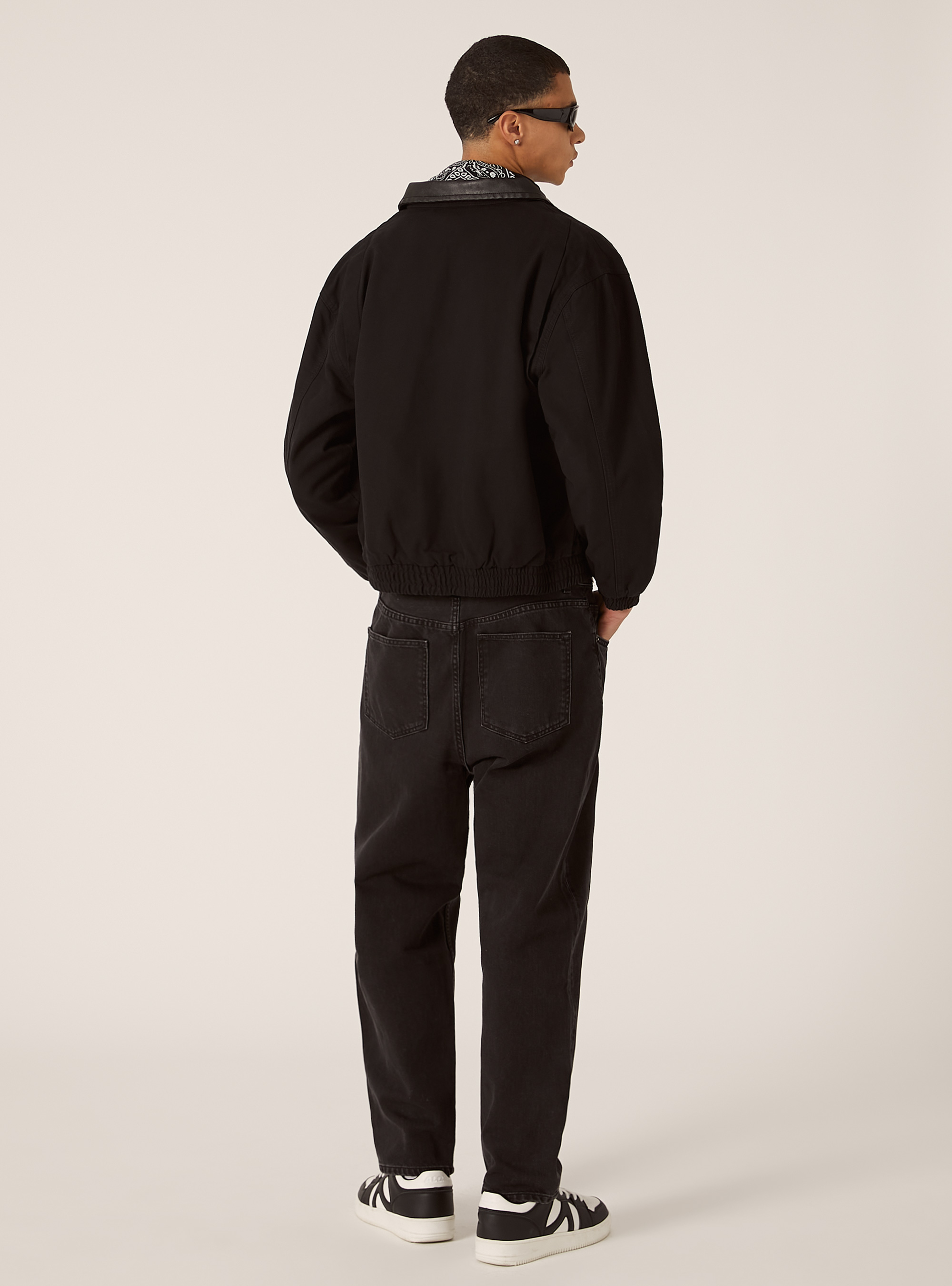 Polo neck jacket, BK1 BLACK