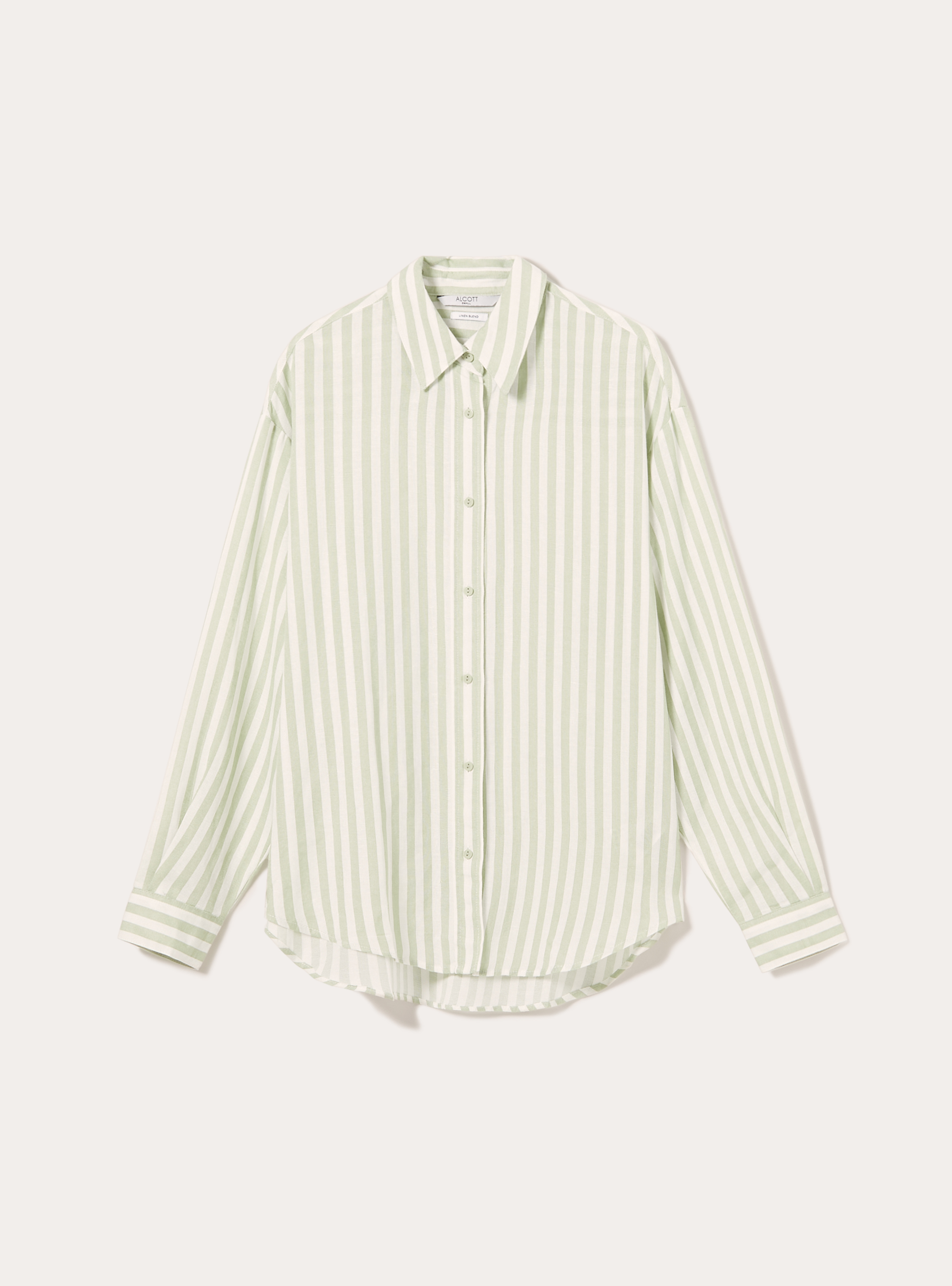 Gestreiftes Hemd aus einer Leinenmischung, KY3 KAKY LIGHT