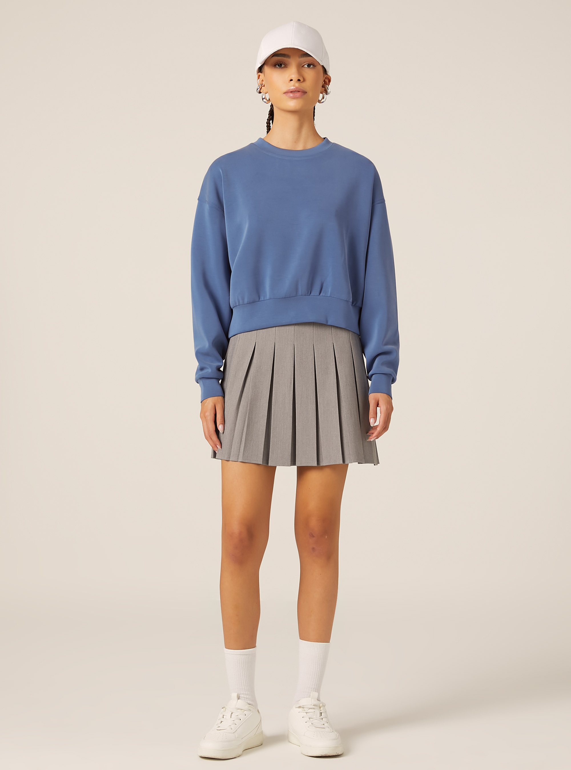 Soft touch sweatshirt, AZ1 AZURE DARK
