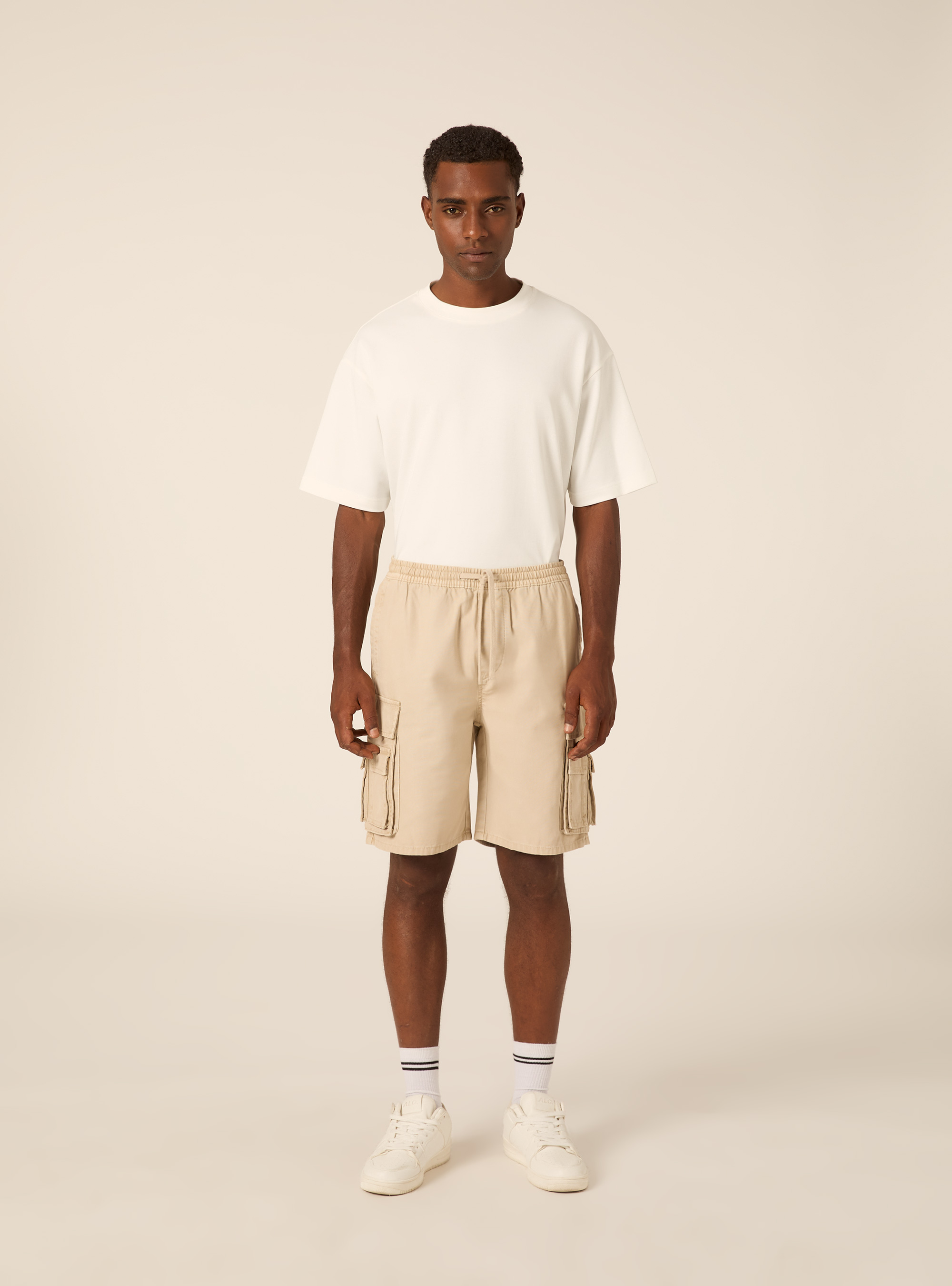 Bermuda cargo utility in canvas, BG2 BEIGE MEDIUM