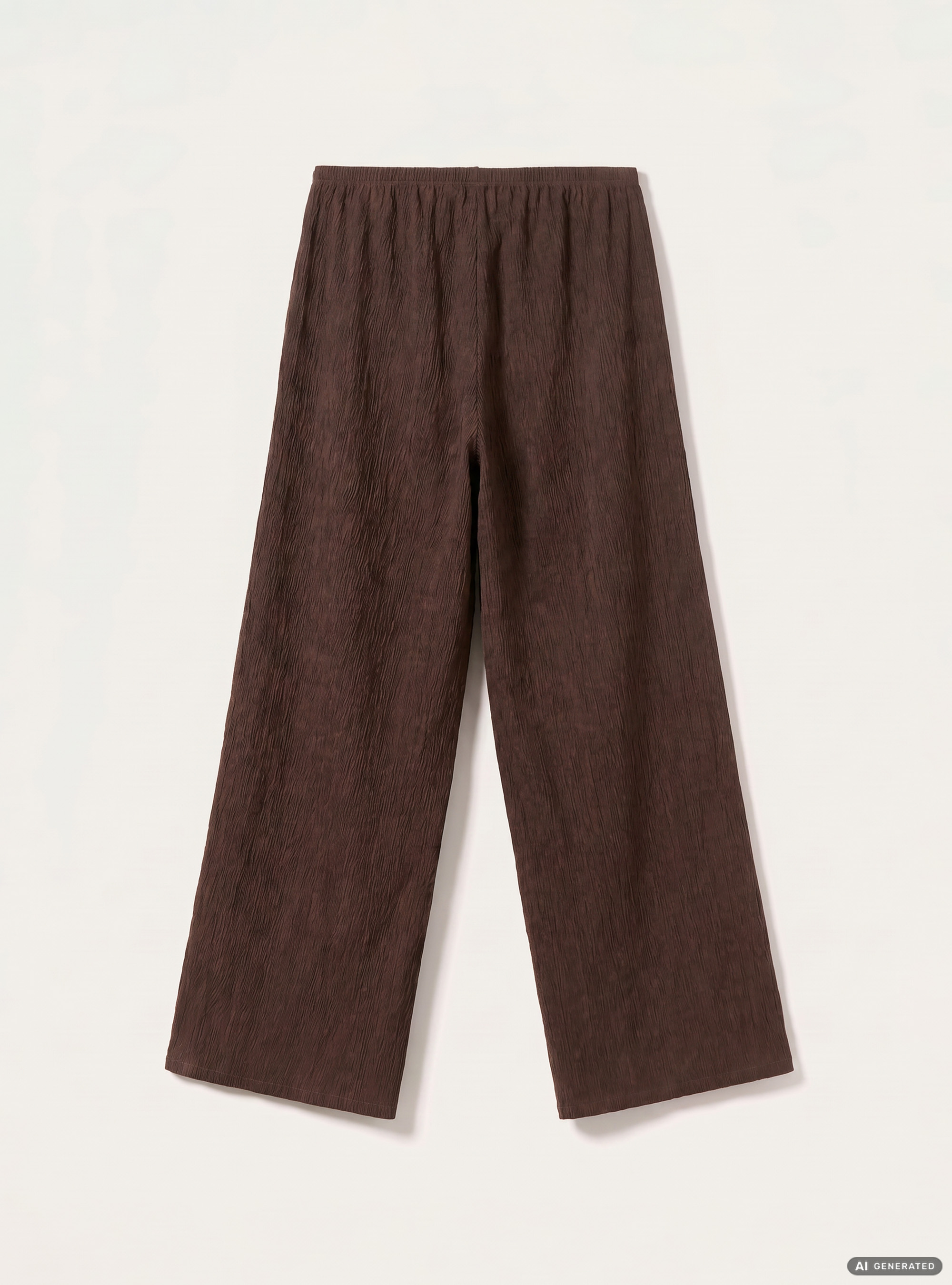 Pantaloni texturizzati, MARRONE SCURO