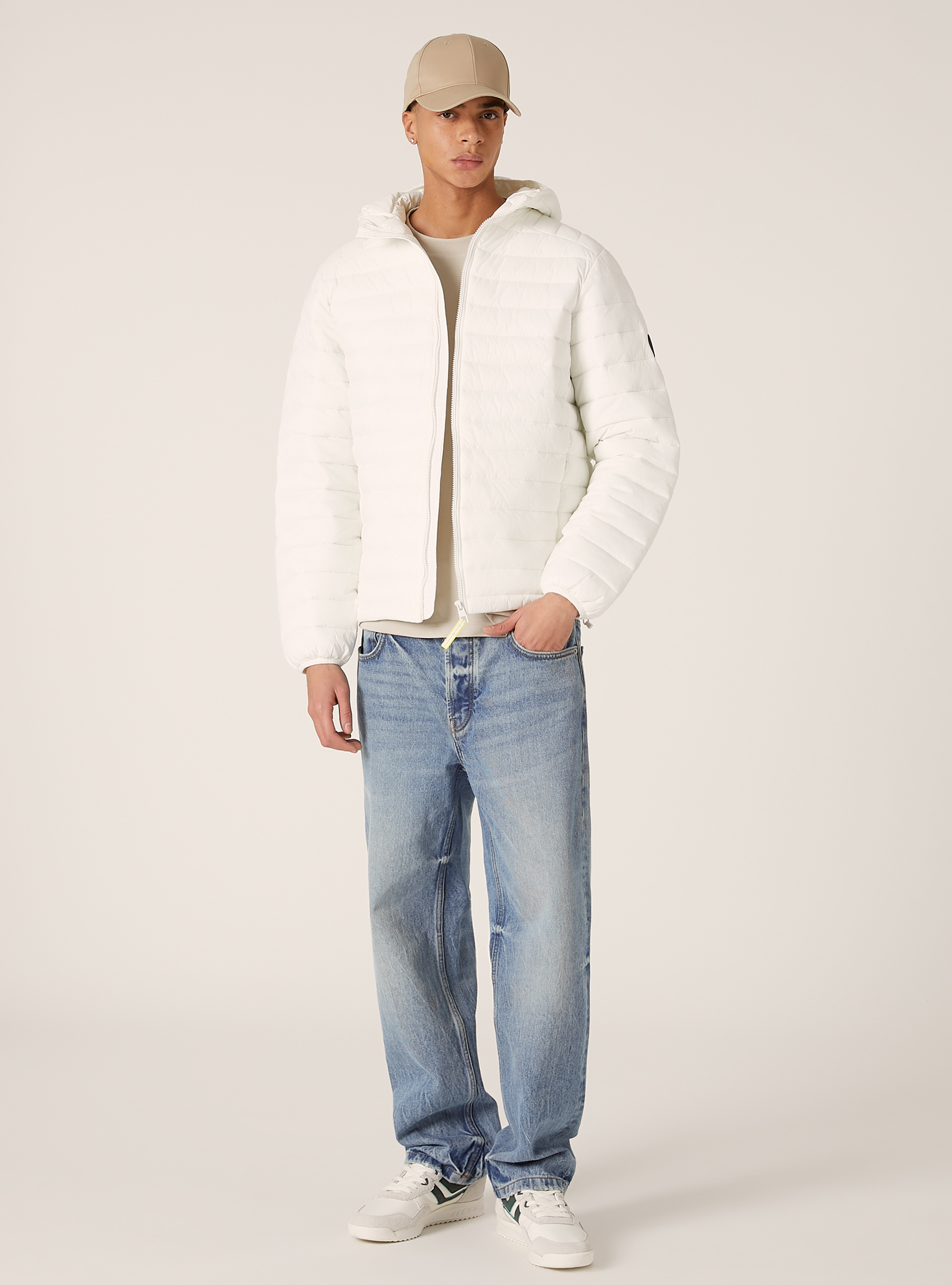 Jacket with recycled padding, WH1 OFF WHITE