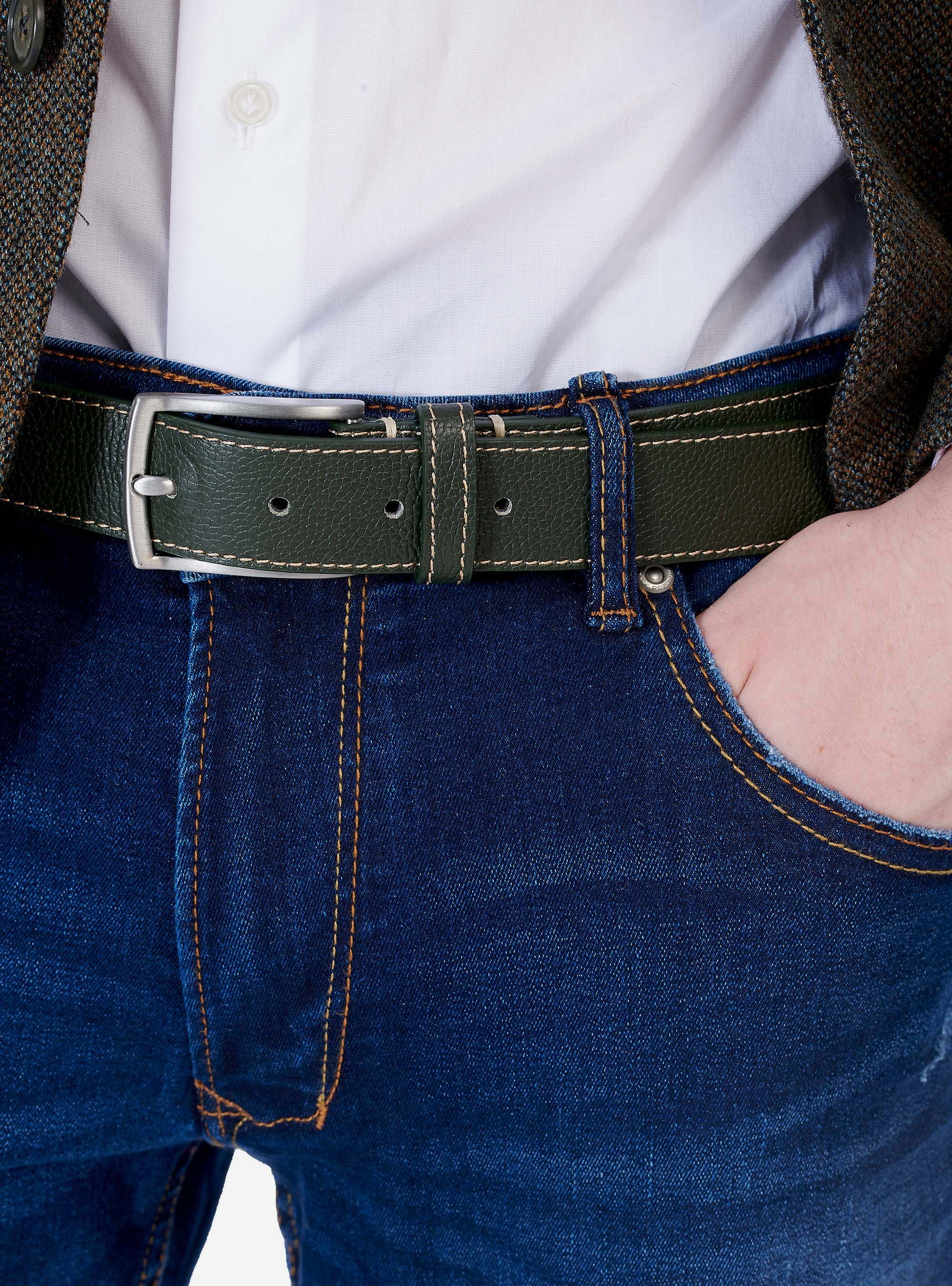 CINTUR&Oacute;N DE CUERO, CAQUI