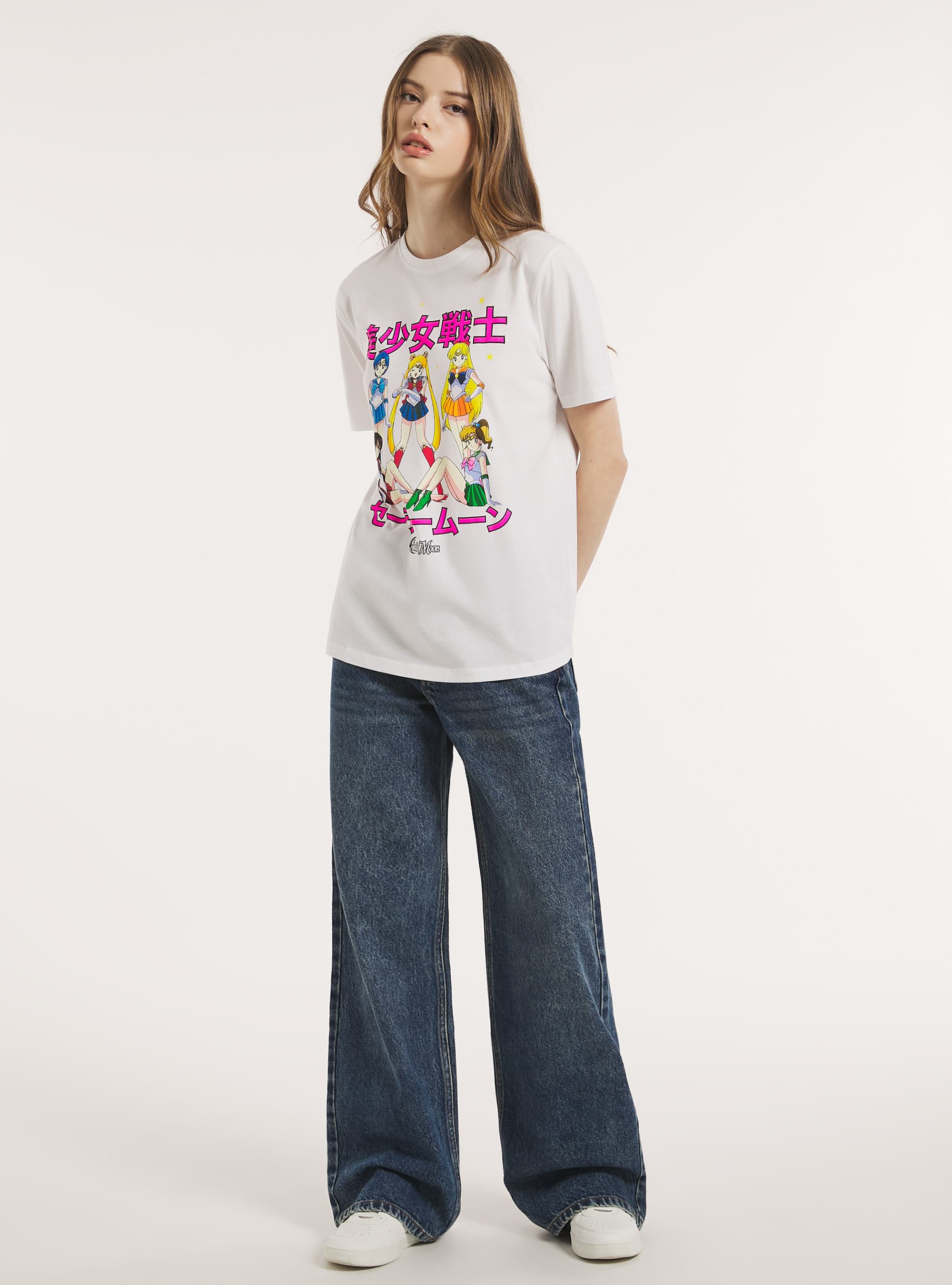 Sailor Moon T-shirt / Alcott, WH3 WHITE