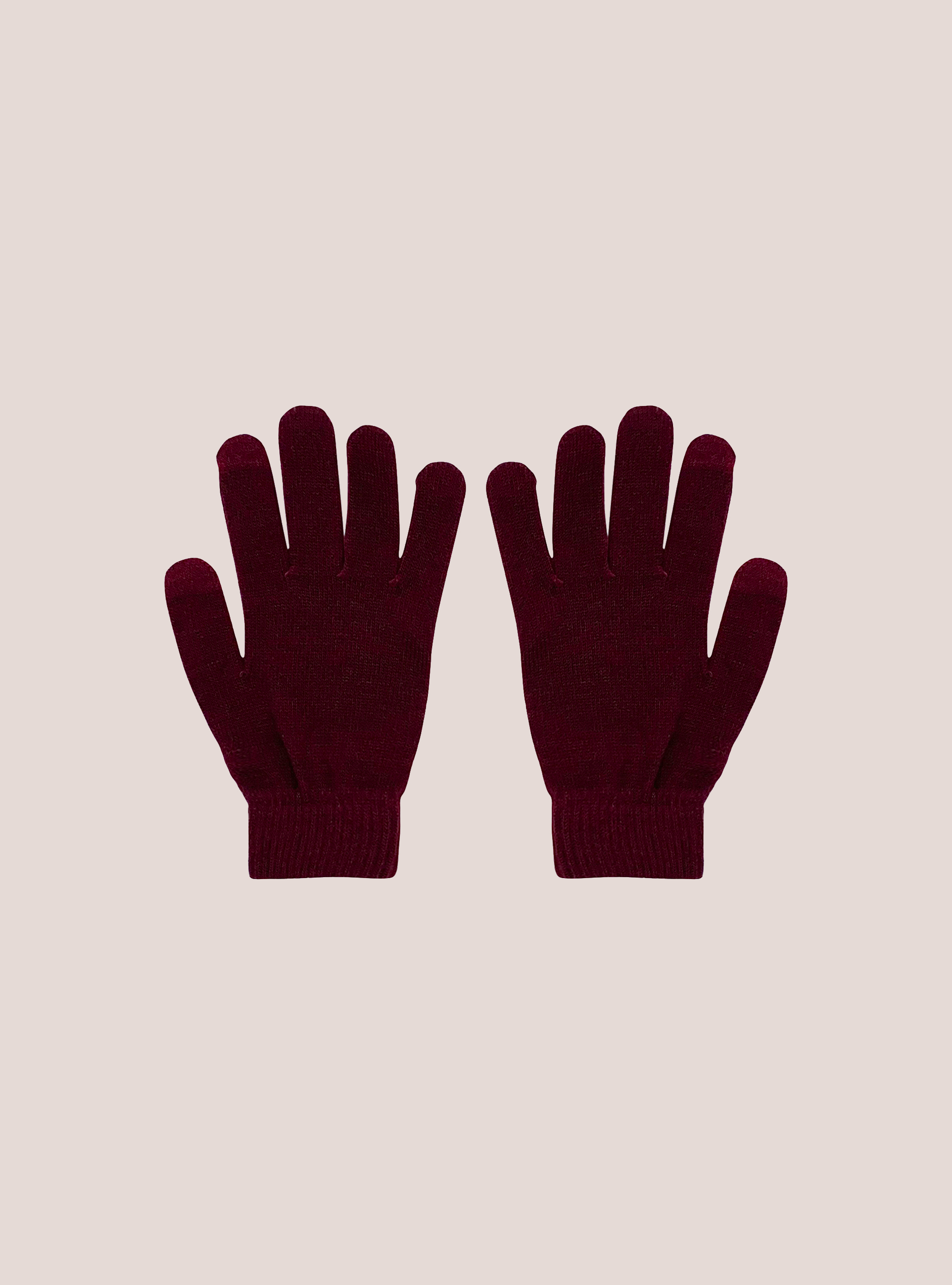 Guanti touch screen, C3313 BORDEAUX
