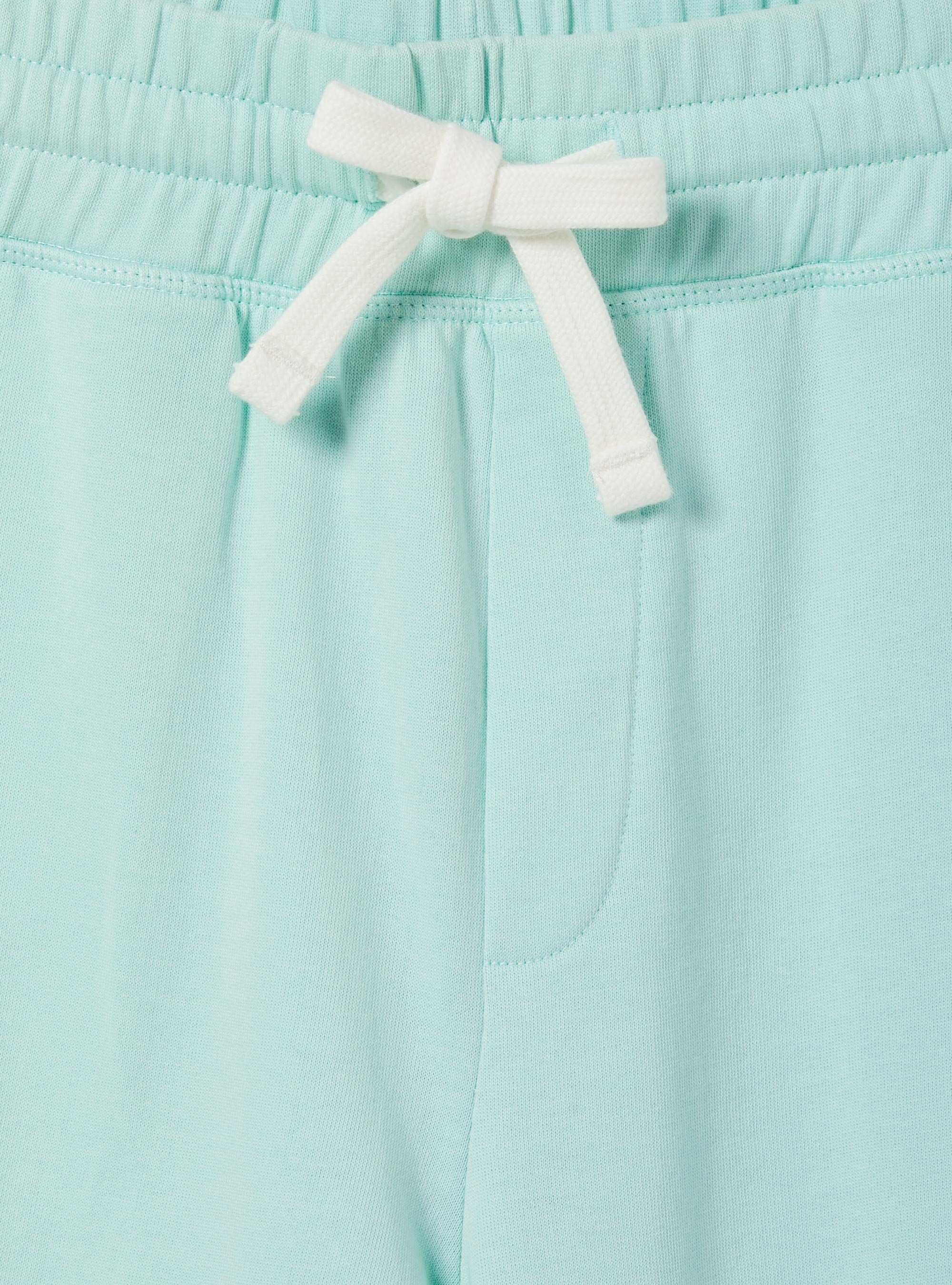 Cotton jogger bermuda shorts, GN3 GREEN LIGHT