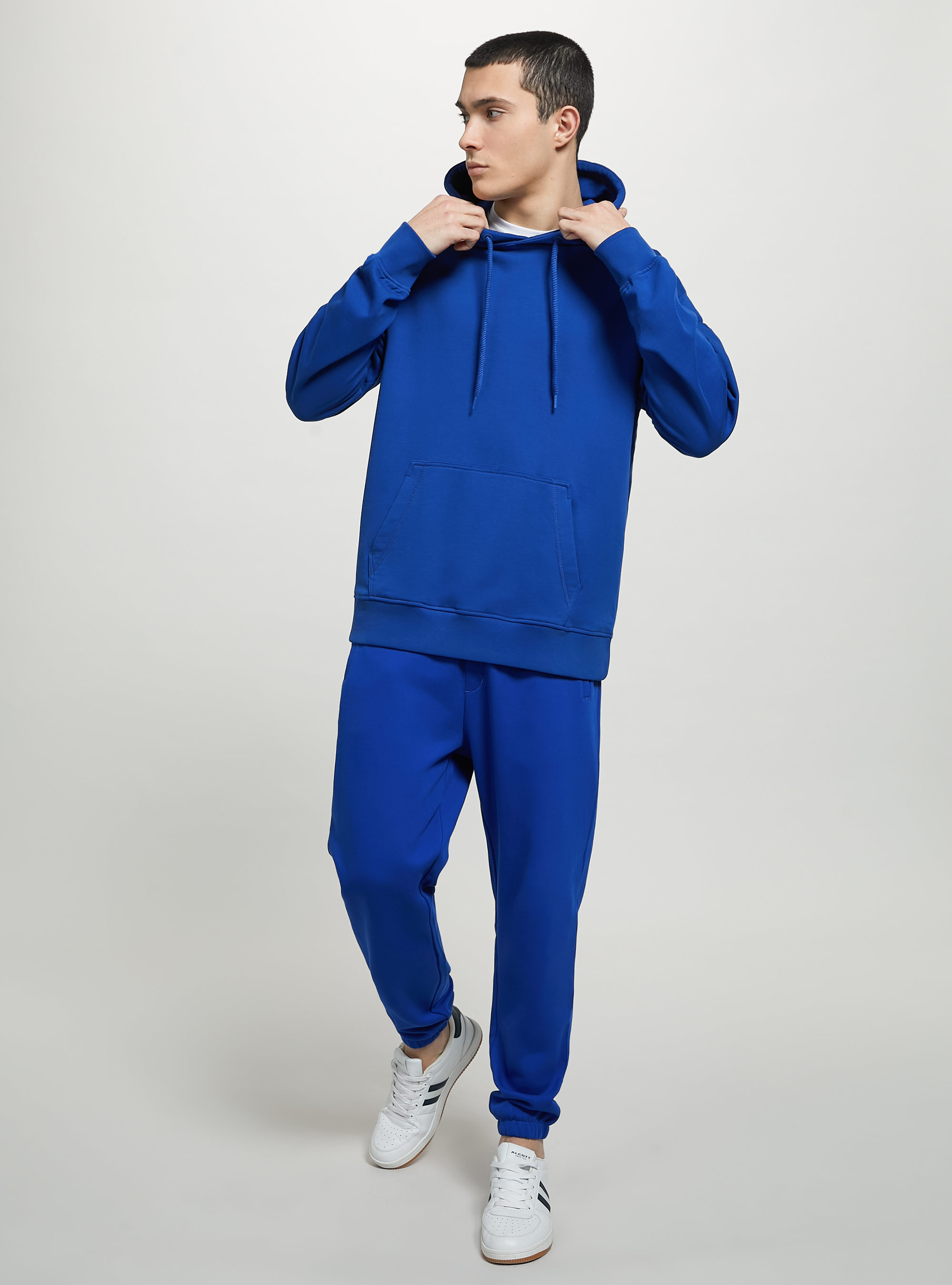 Plush jogger trousers, RY1 ROYALE DARK