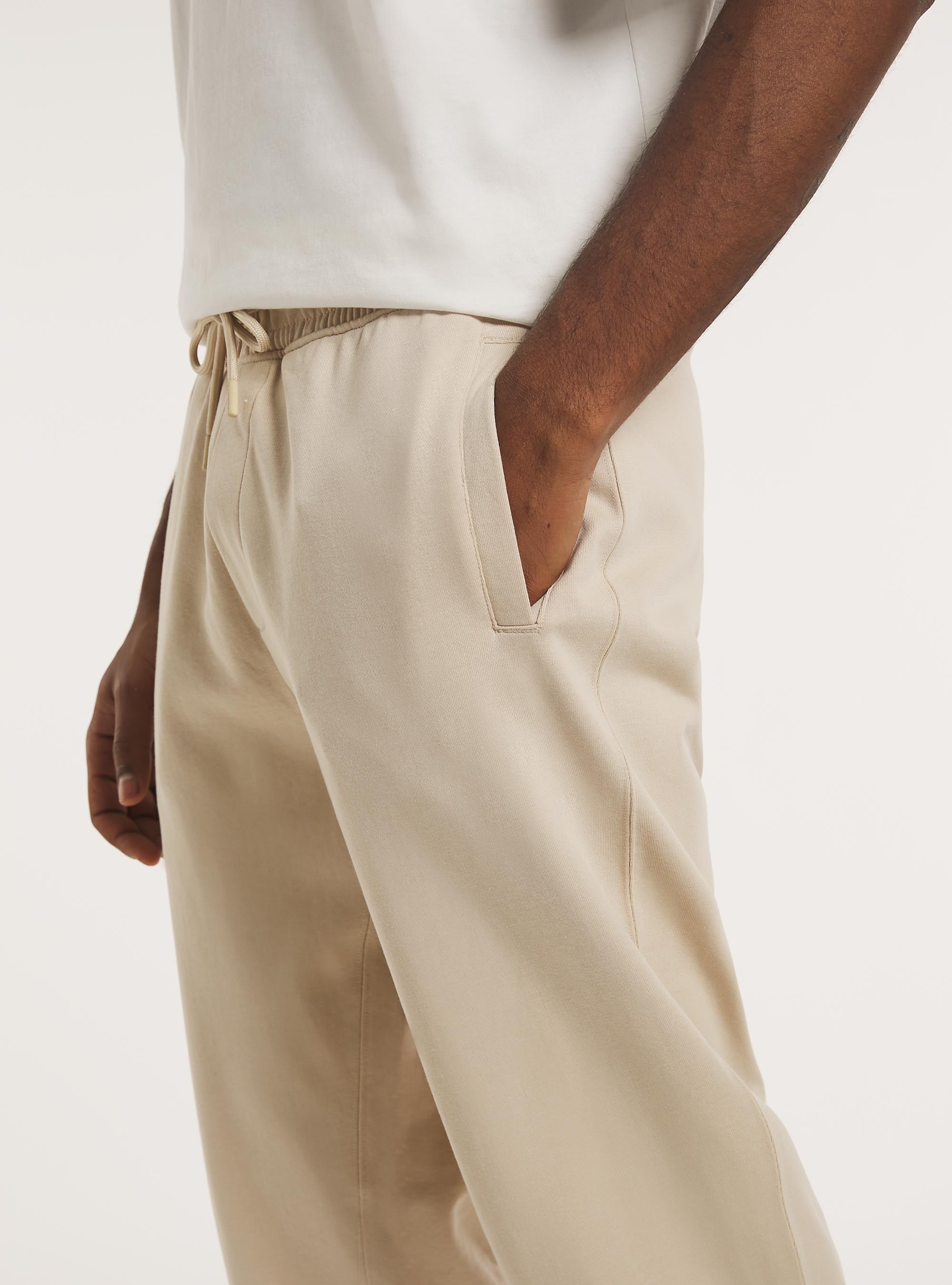 Plüsch-Joggerhose, BG3 BEIGE LIGHT