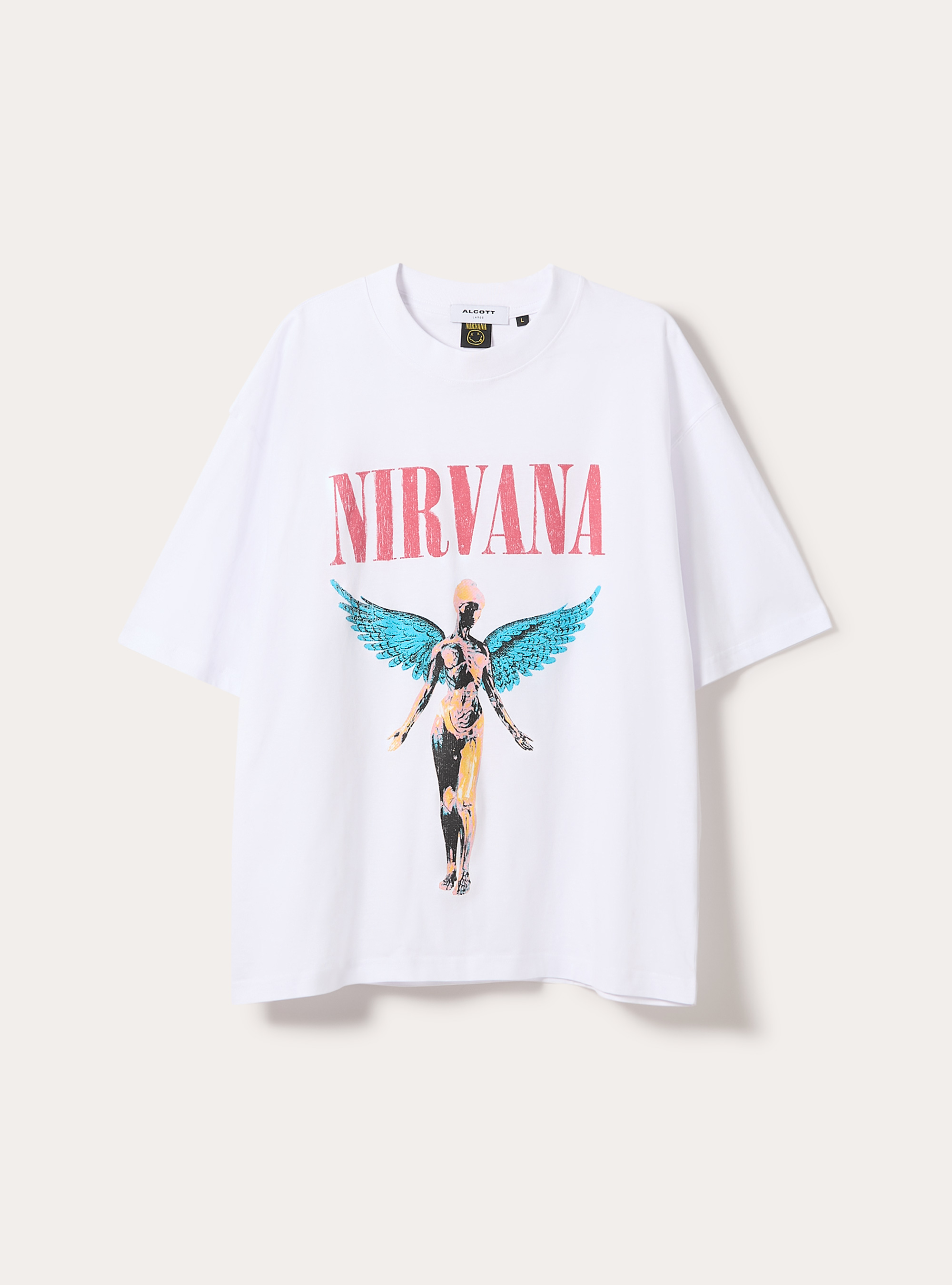 Nirvana boxy fit T-shirt / Alcott, WH3 WHITE