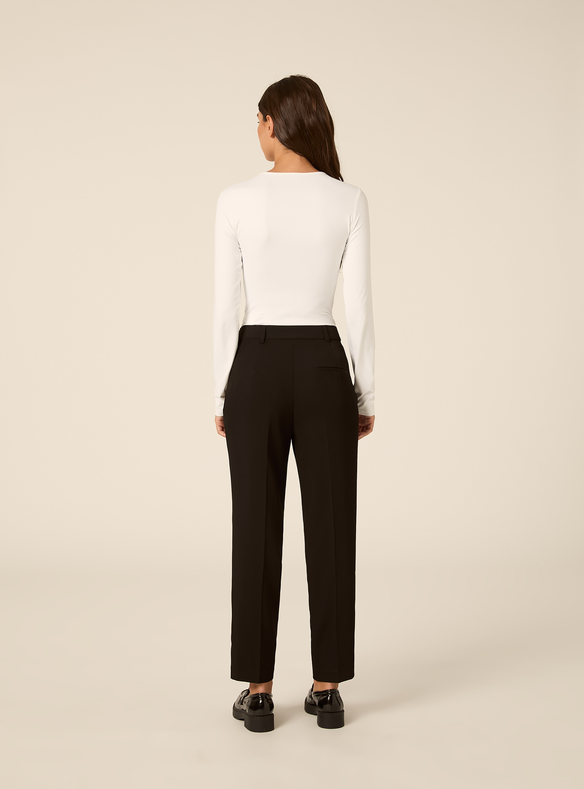 Pantaloni con pence, BK1 BLACK