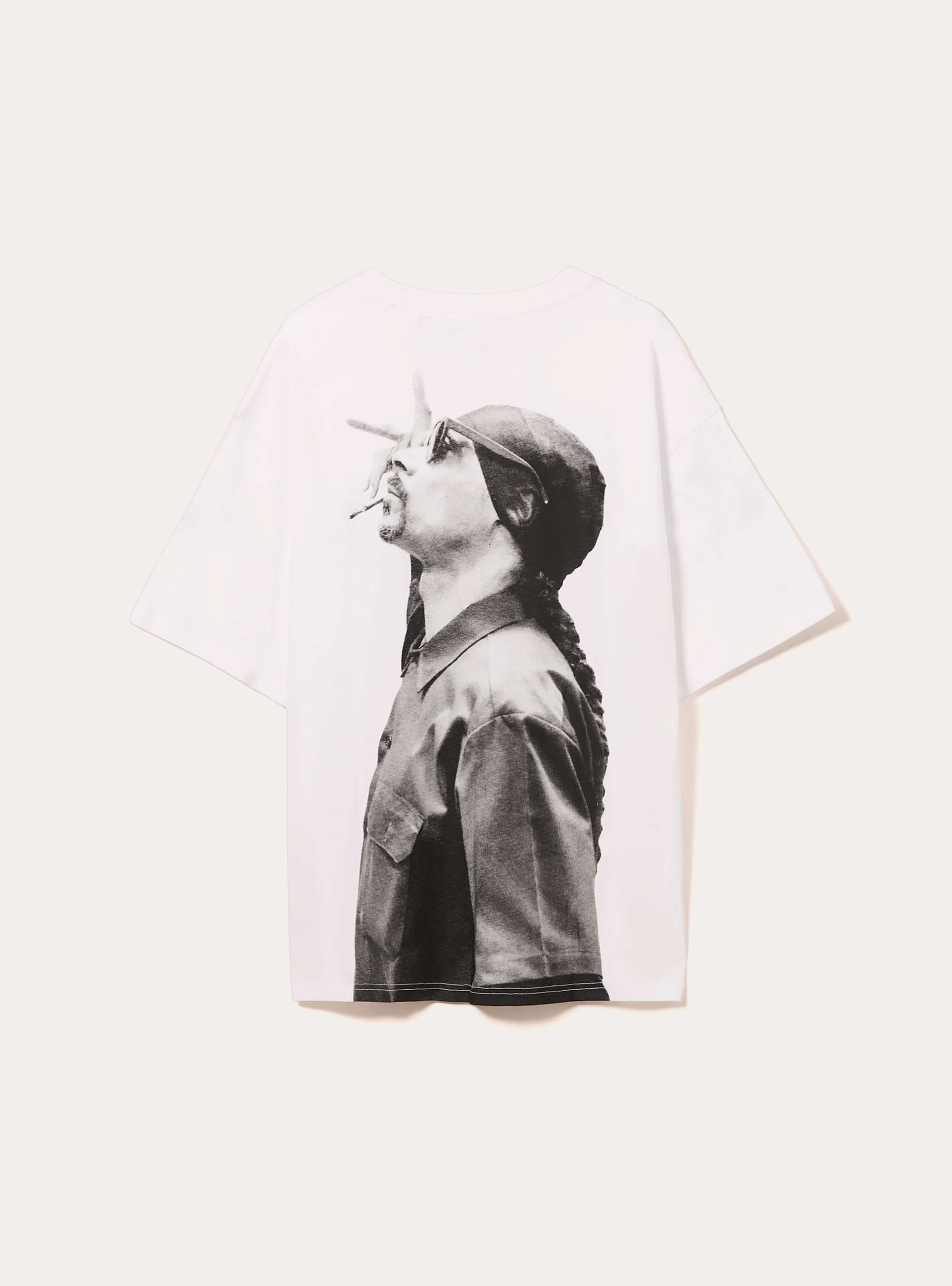 Snoop Dogg boxy fit T-shirt / Alcott, WH3 WHITE