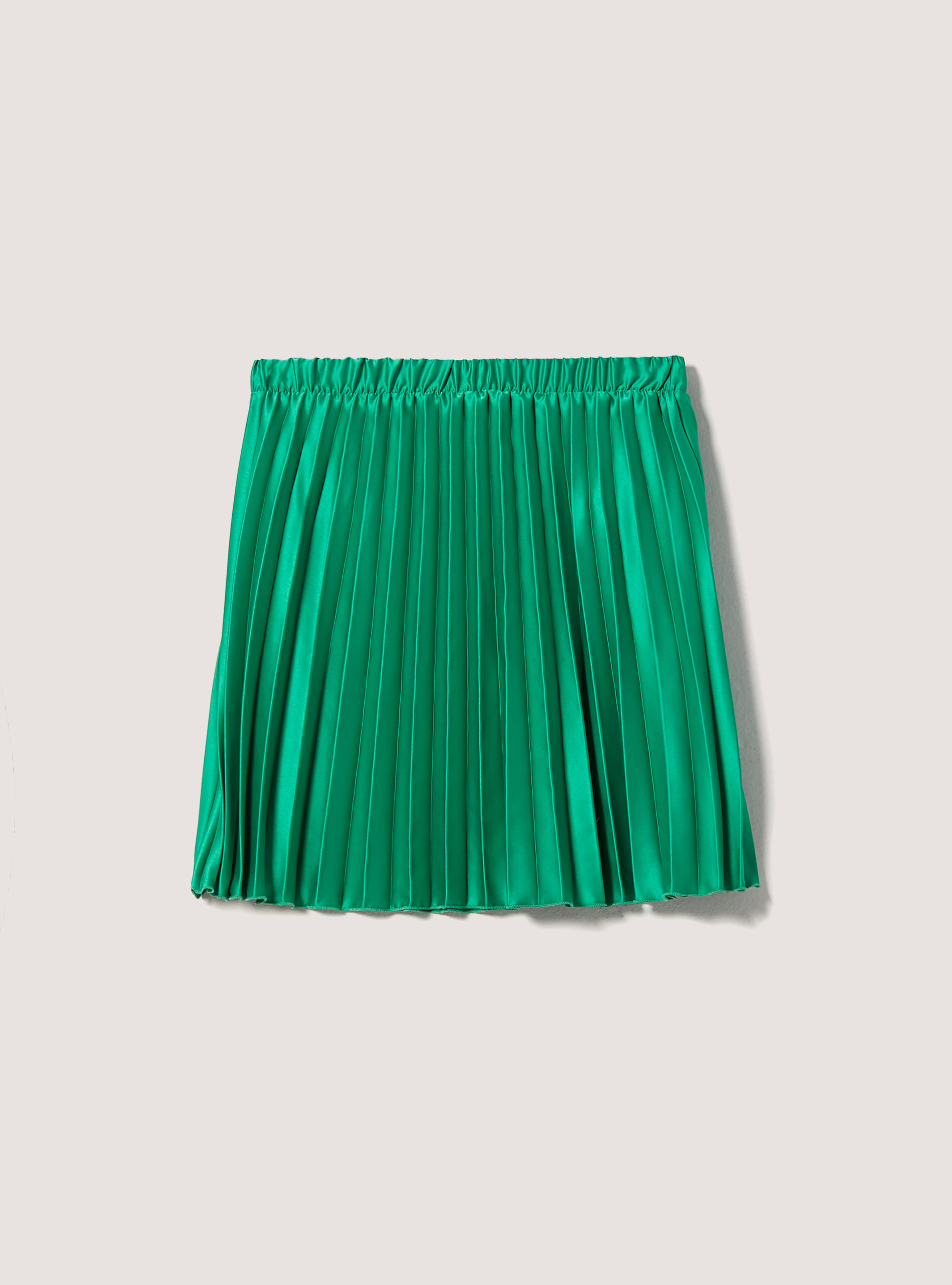 Plain-coloured pleated skirt, GN2 GREEN MEDIUM