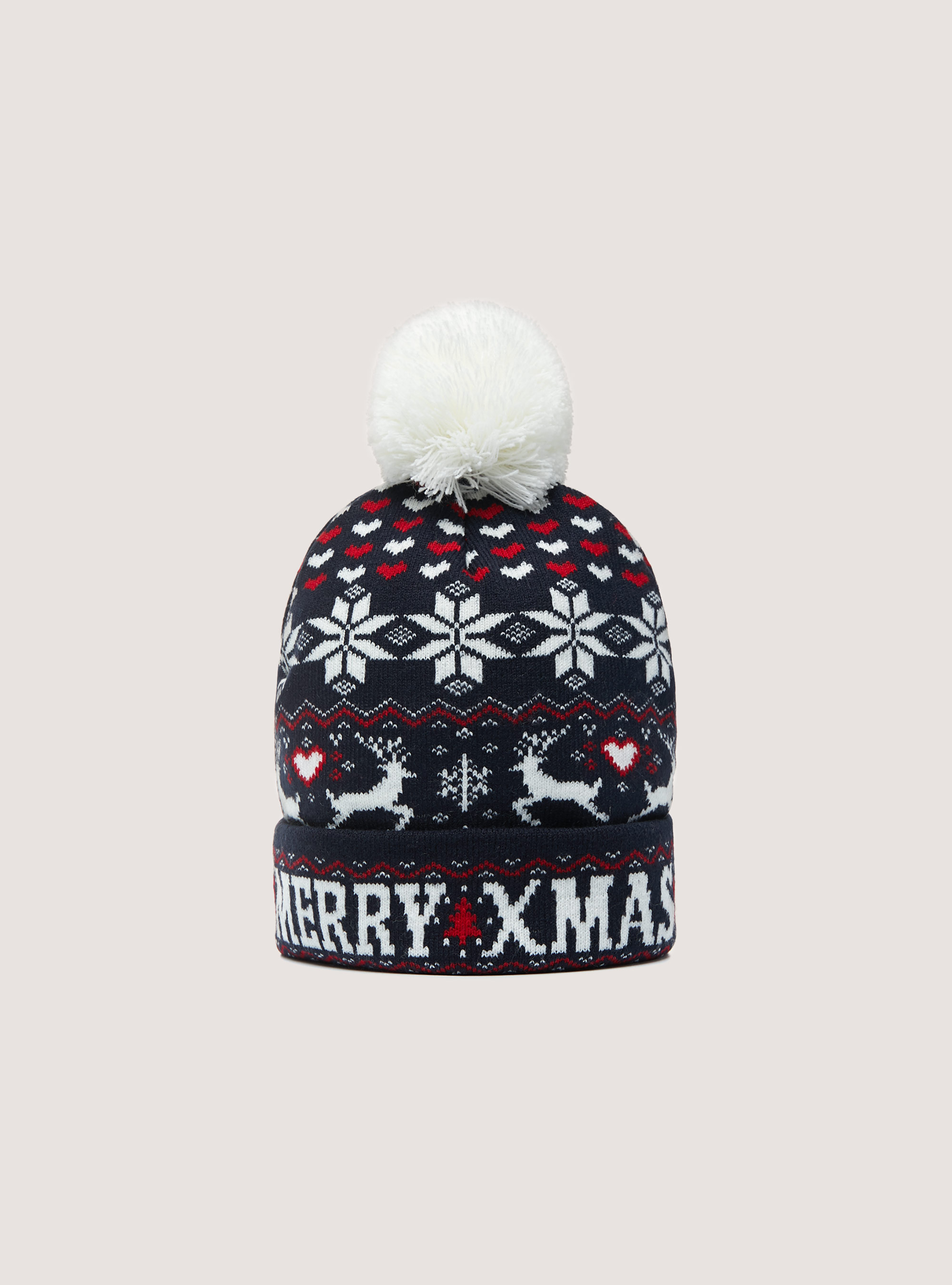 Cappello con pon pon Christmas Family Collection, NA1 NAVY DARK