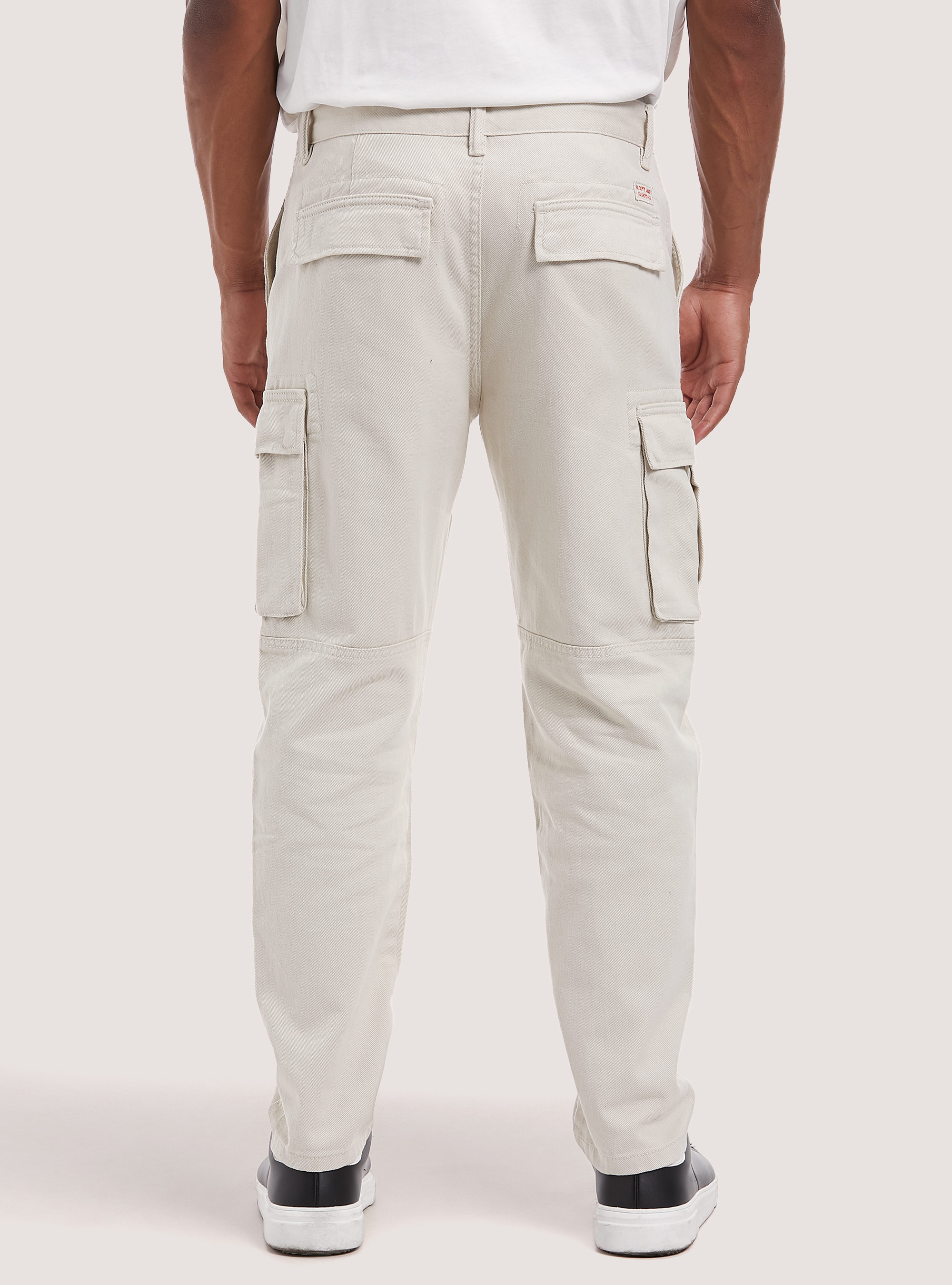 Army twill cargo trousers, WH1 OFF WHITE