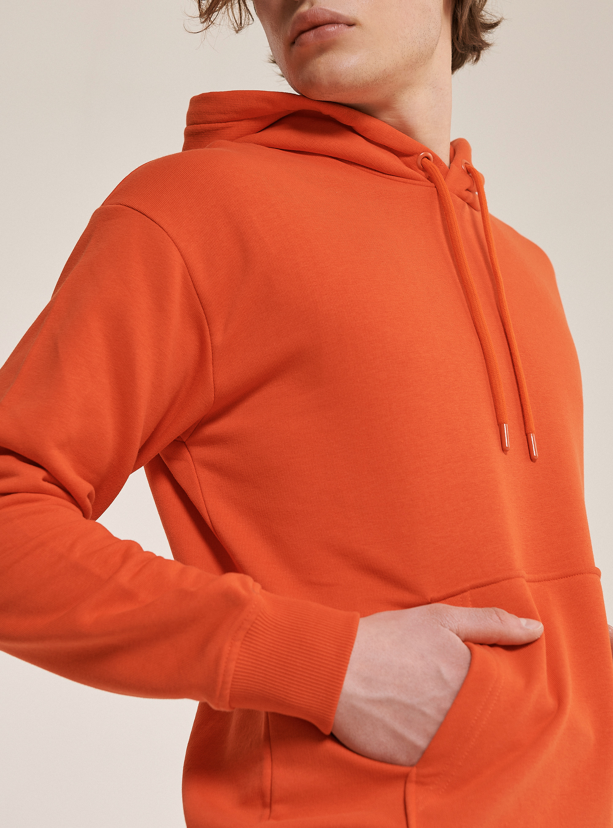 Oversize hoodie sweatshirt, C321 ORANGE
