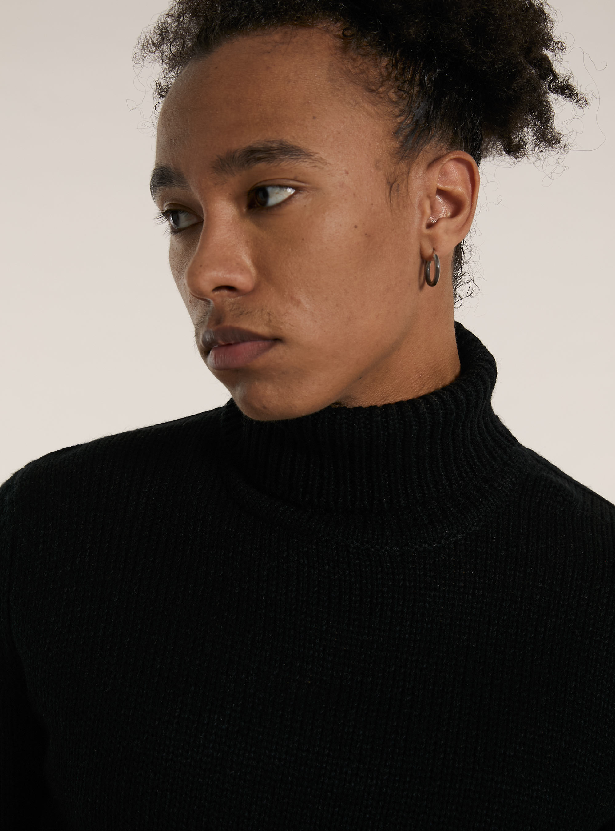 Pullover Tinta Unita Collo Alto - Nero - 20.00 - Foto 7