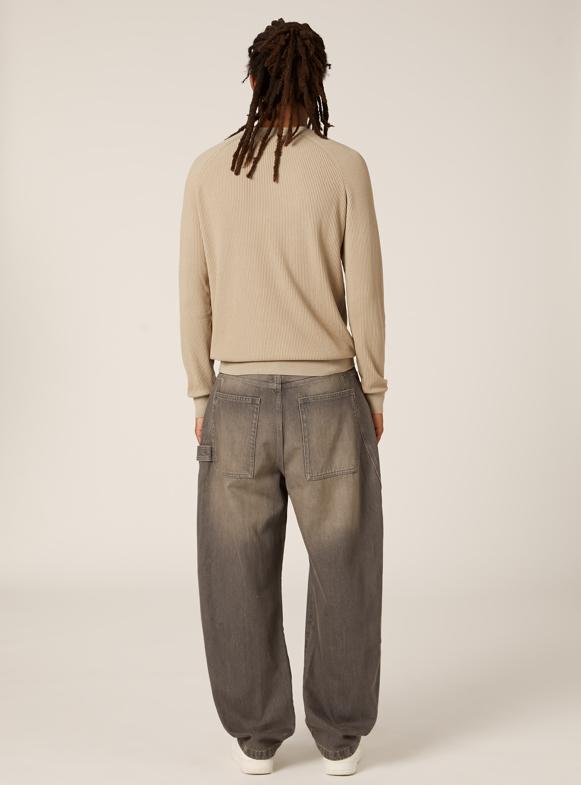 Jersey ligero de canalé, BG2 BEIGE MEDIUM