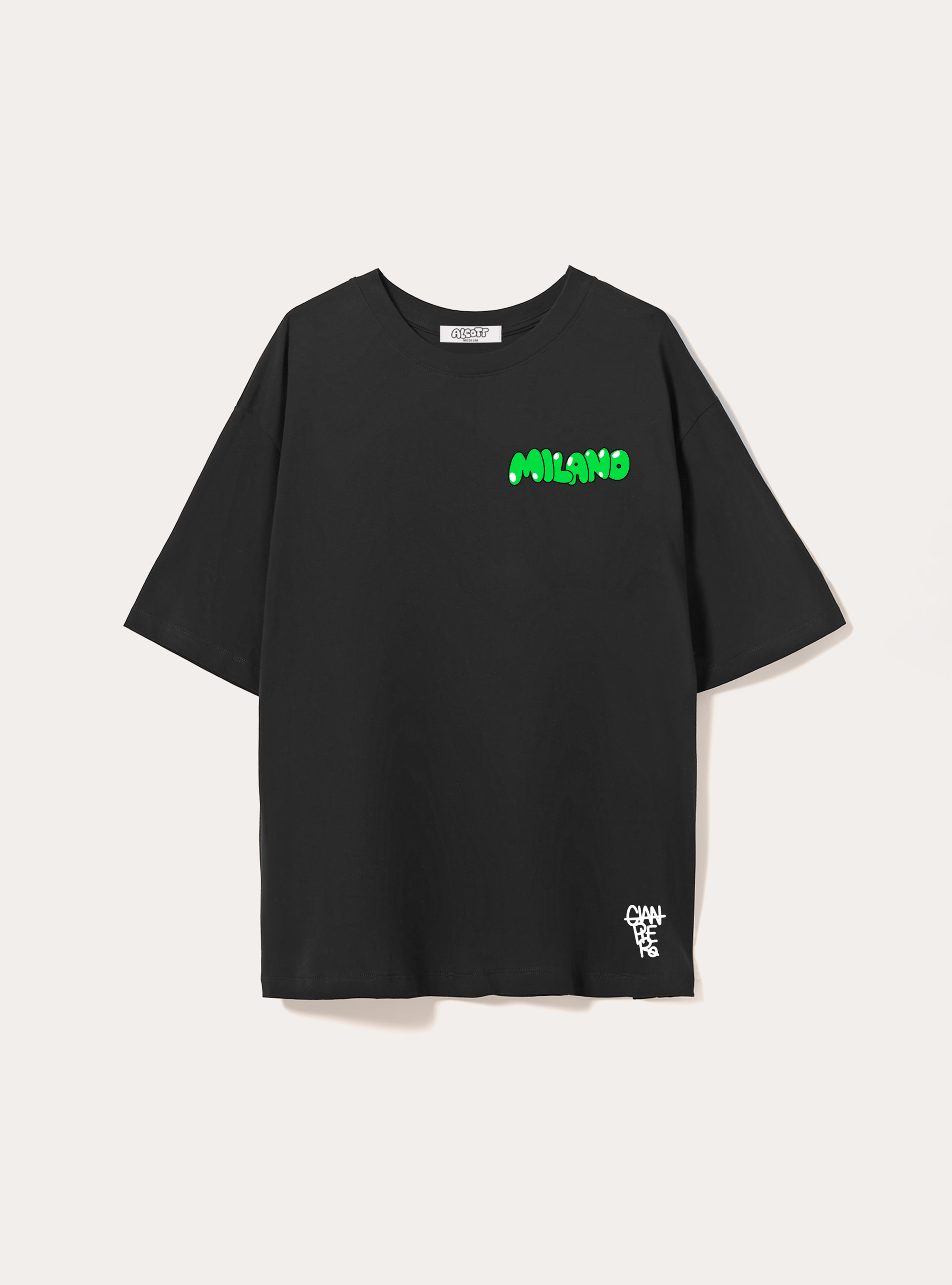 Maglietta Gianpiero D'Alessandro x Alcott, BK1 BLACK