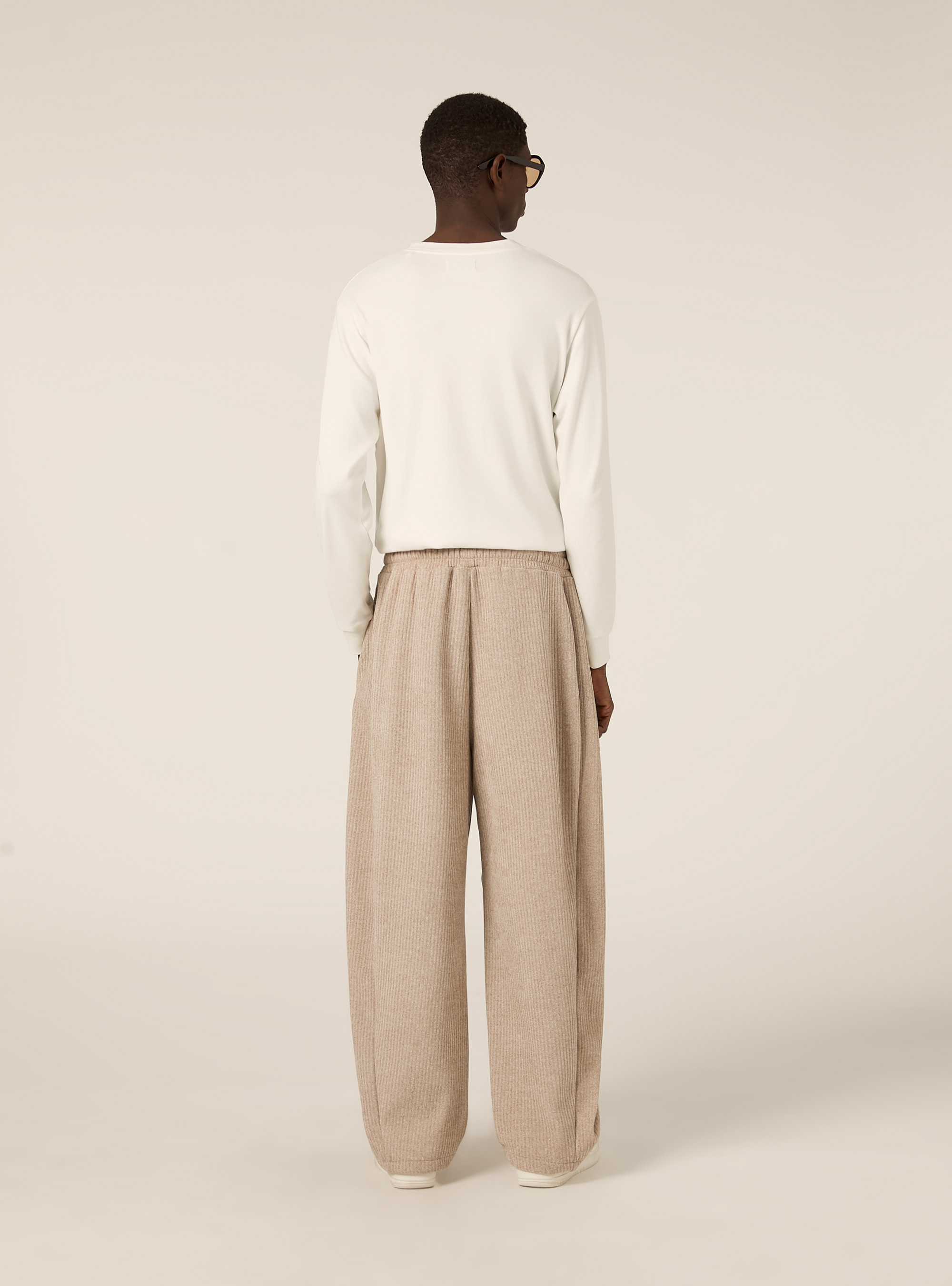 Pantalone in velluto a coste  barrel fit, BG3 BEIGE LIGHT