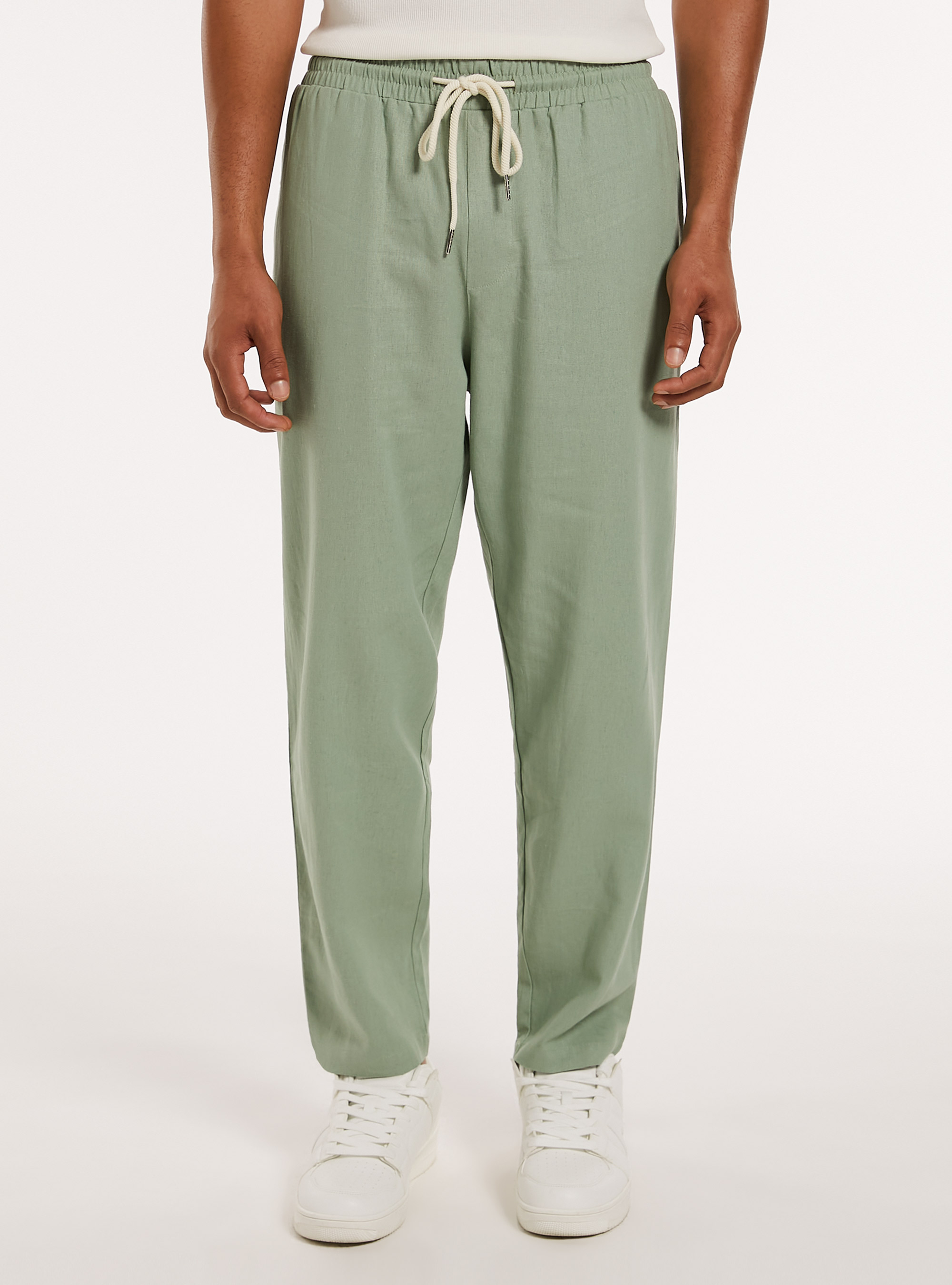 Pantaloni jogger misto lino, KY3 KAKY LIGHT