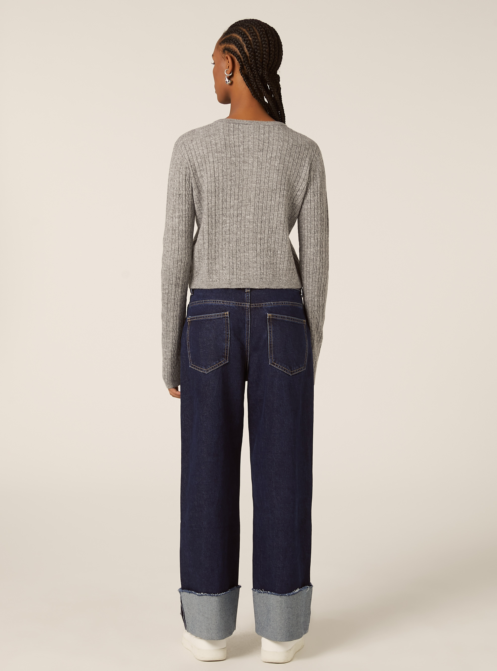 Cardigan trecce, MGY2 GREY MEL MEDIUM