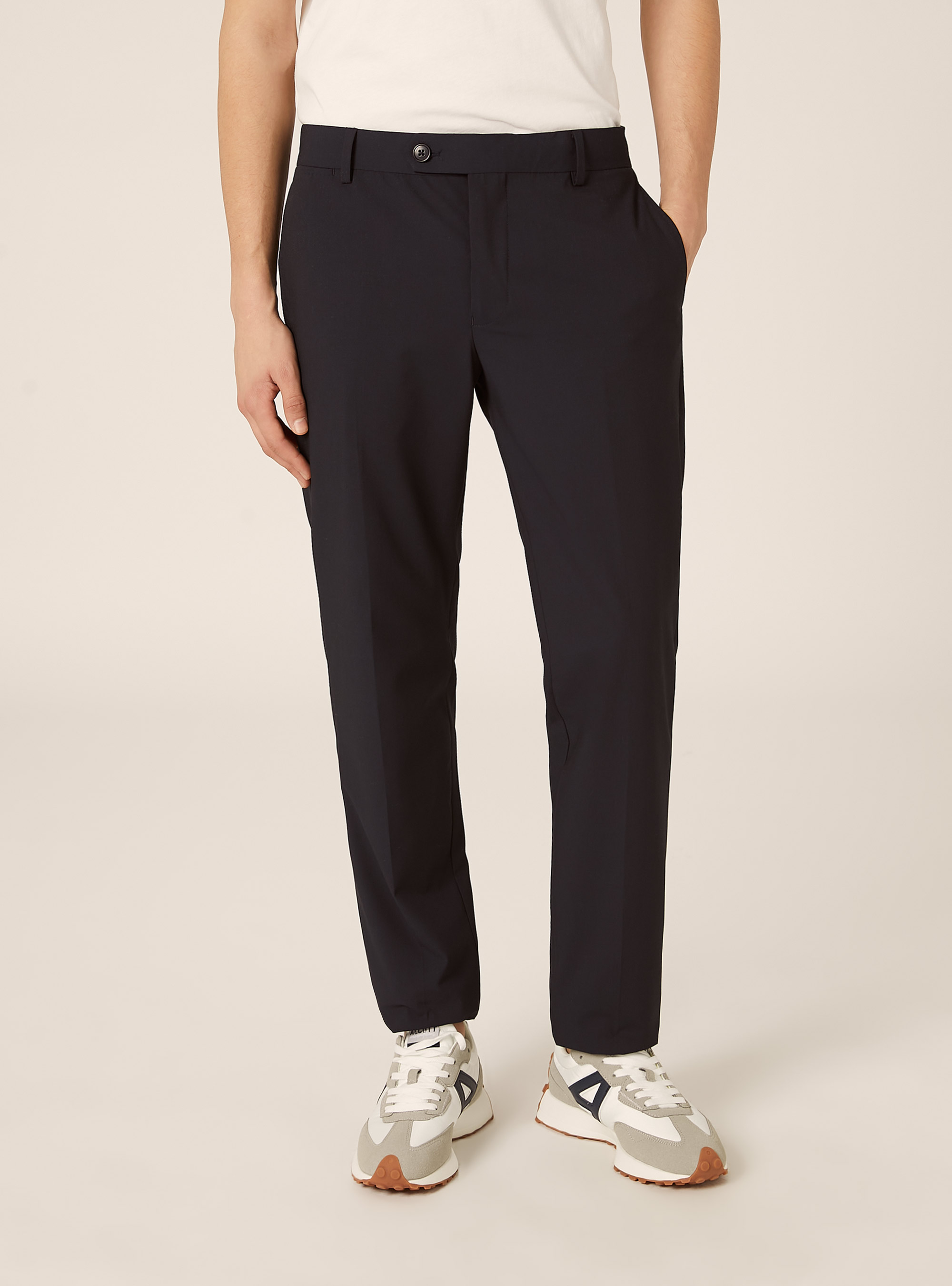 Pantal&oacute;n liso para traje, NA1 NAVY DARK