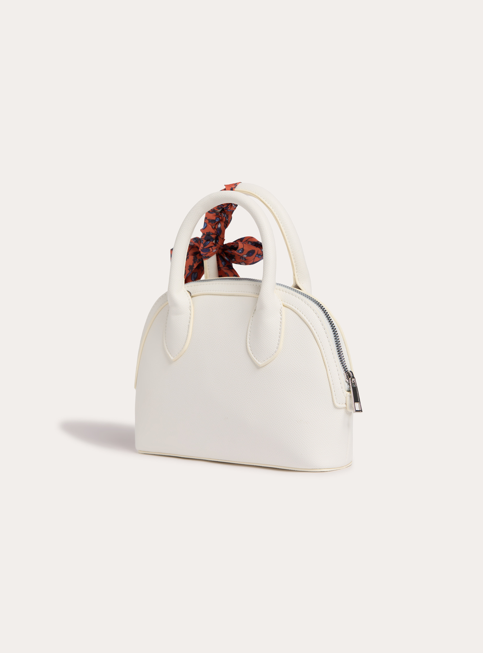 Sacs effet cuir avec foulard, CR3 CREAM LIGHT