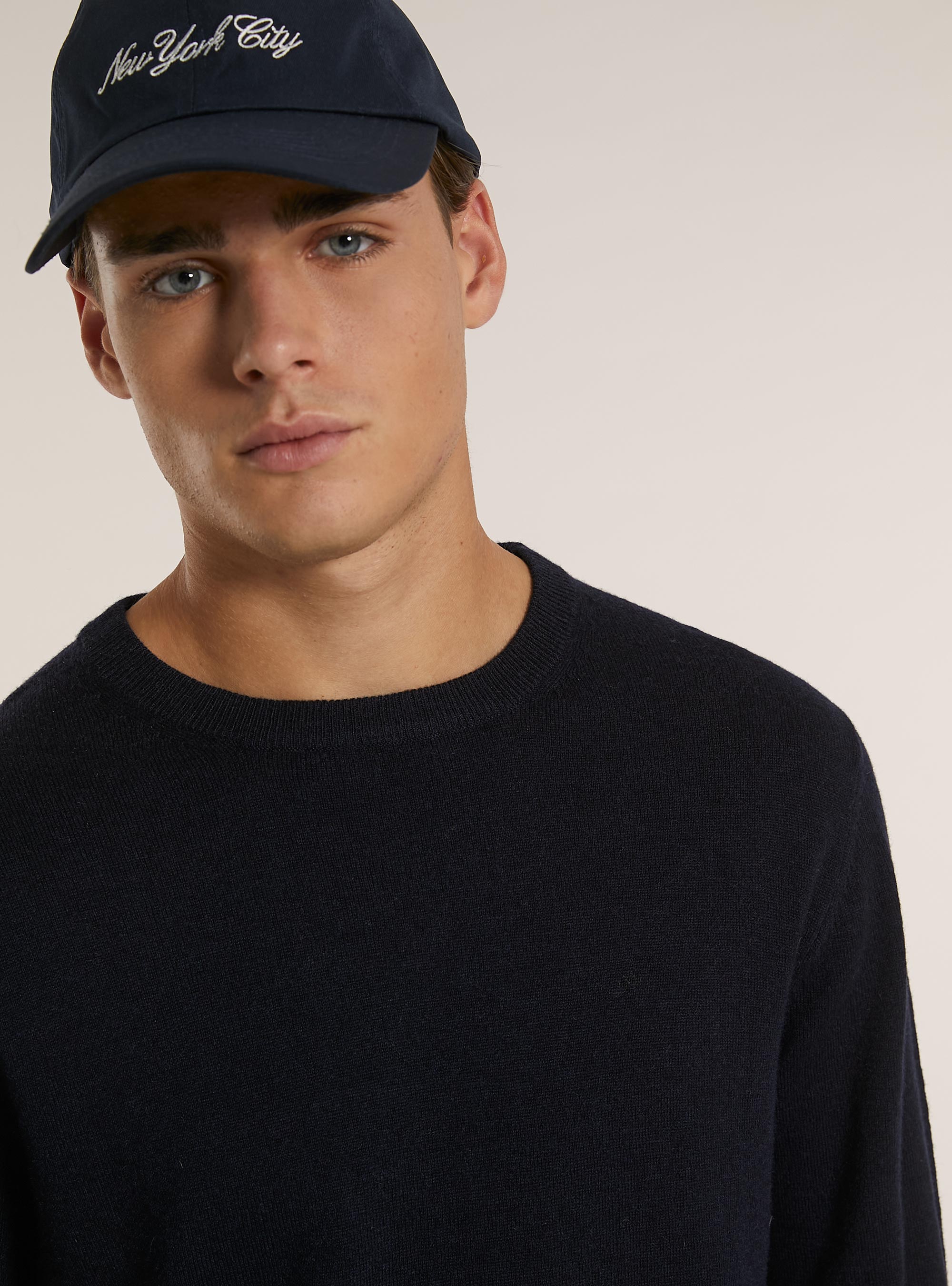 Cashmere-blend pullover, NA1 NAVY DARK