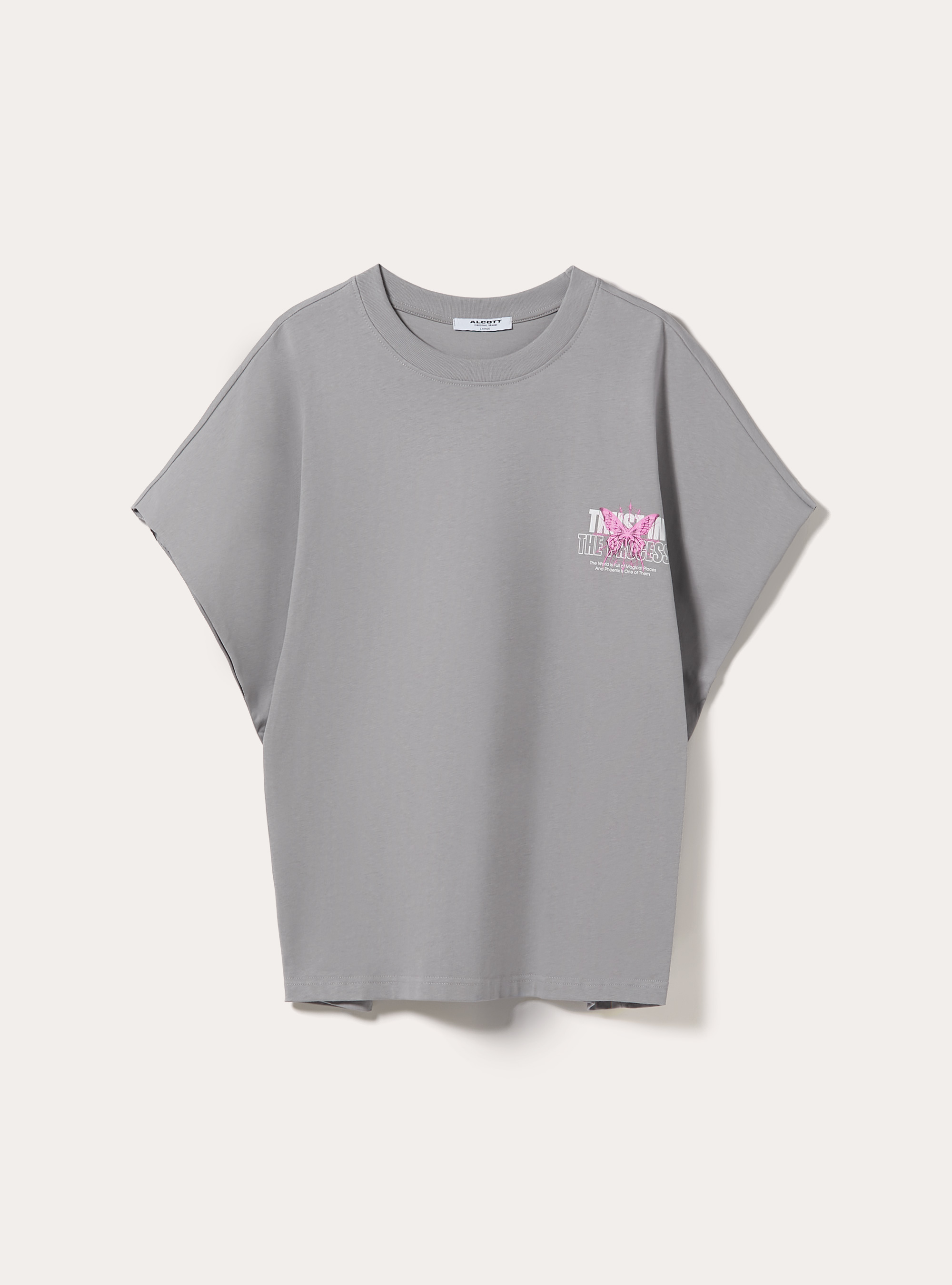 D&eacute;bardeur Imprim&eacute; Coupe Boxy, GY2 GREY MEDIUM