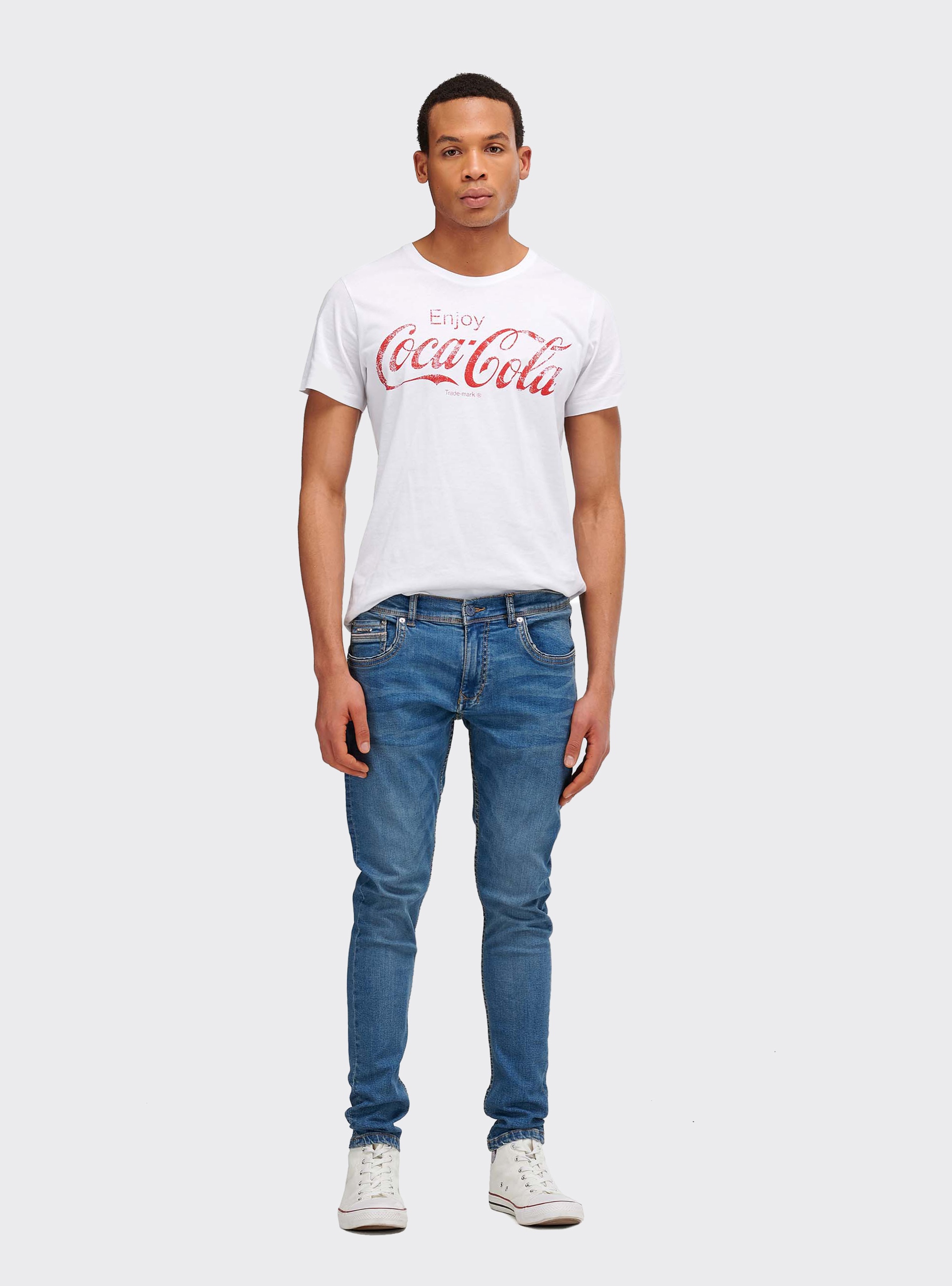 jeans superskinny denim stretch, AZUL