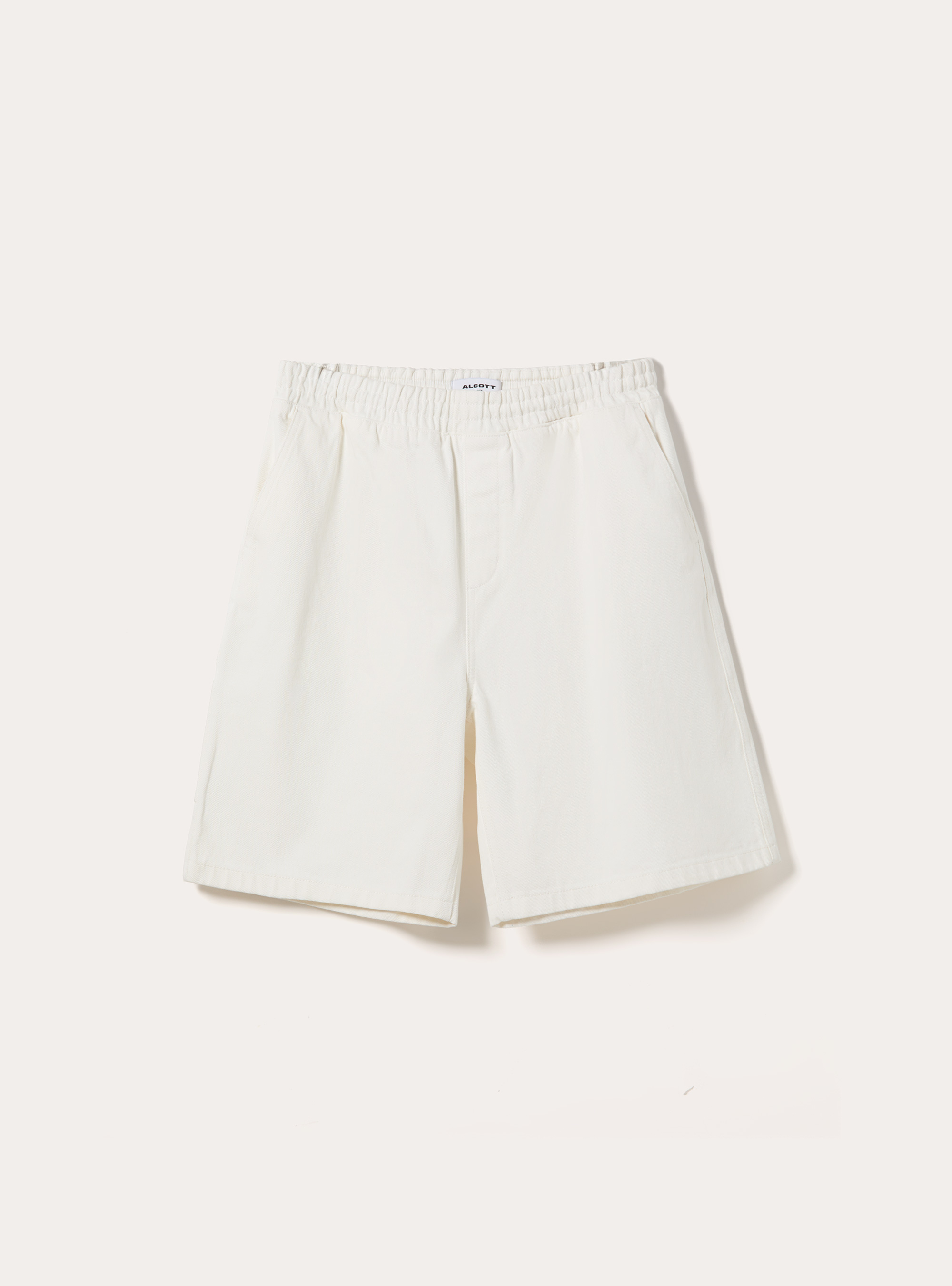 Bermudas Carpenter con Cintura El&aacute;stica, WH1 OFF WHITE