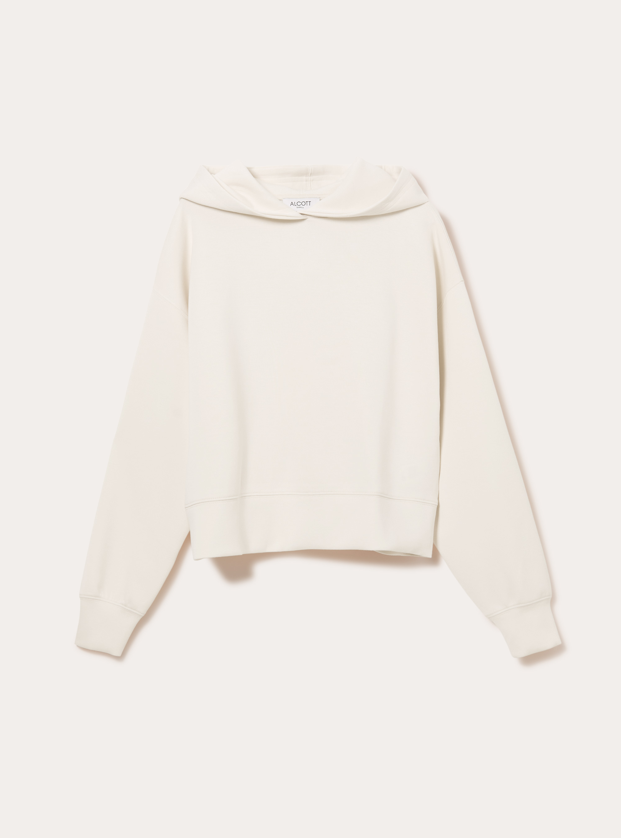 Pull court en molleton doux au toucher, CR3 CREAM LIGHT