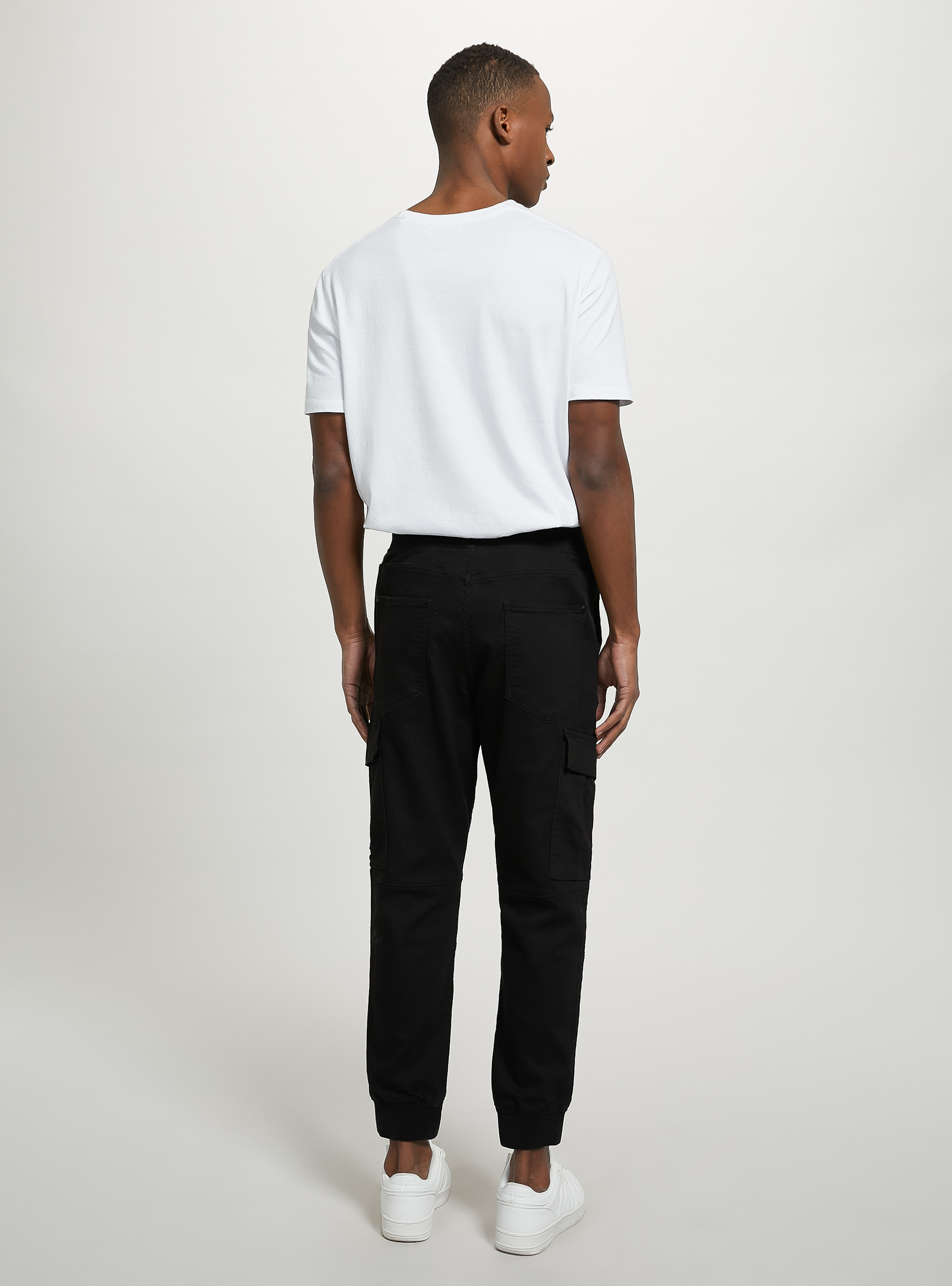Jogger trousers with large pockets, BK1 BLACK