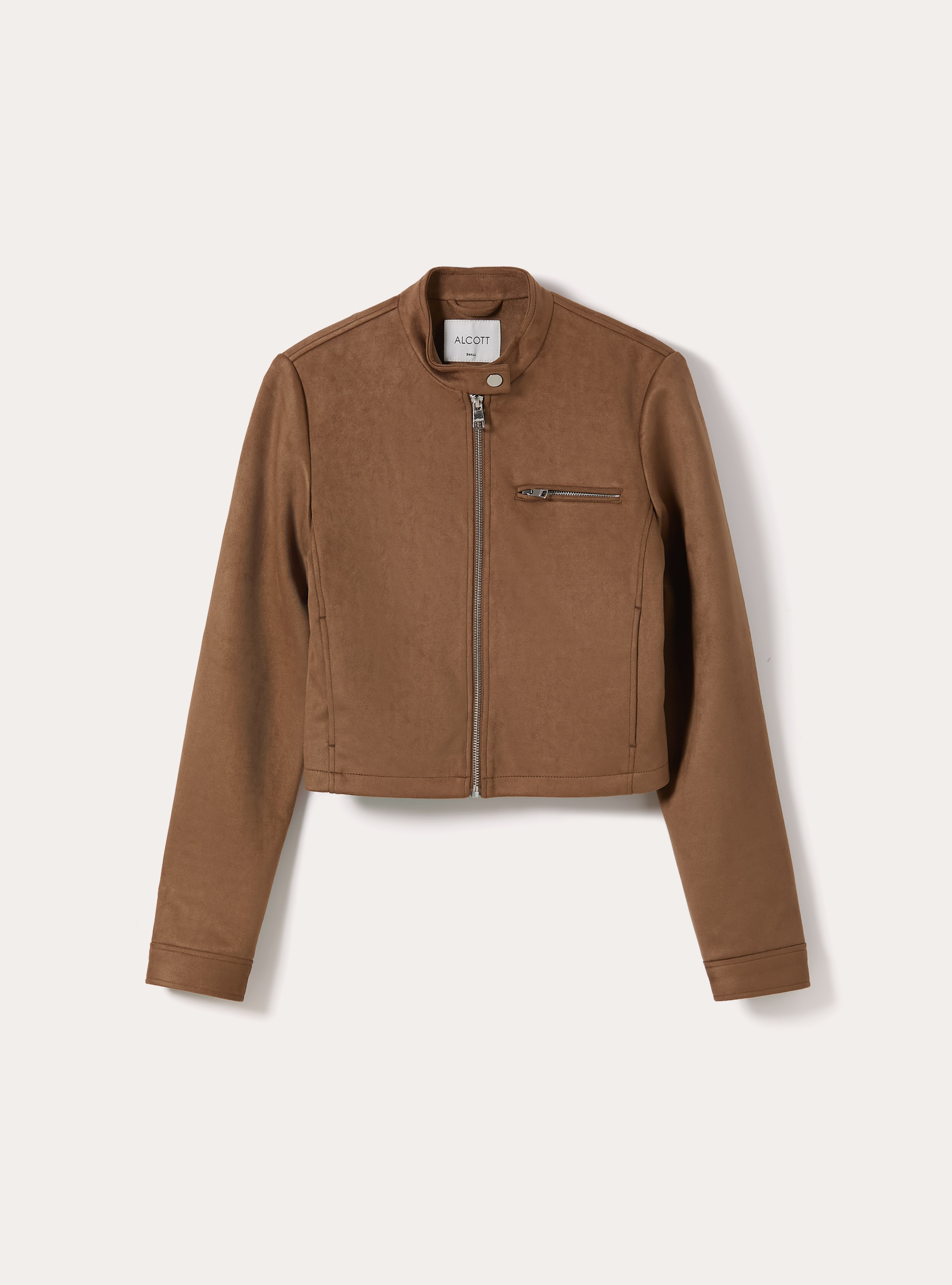 Giubbotto effetto camoscio, TB2 TOBACCO MEDIUM