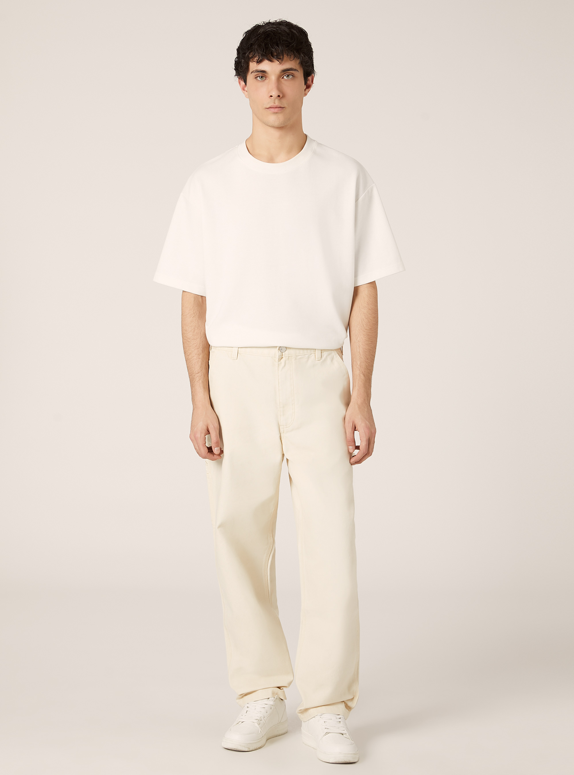 Carpenter canvas pants, WH1 OFF WHITE