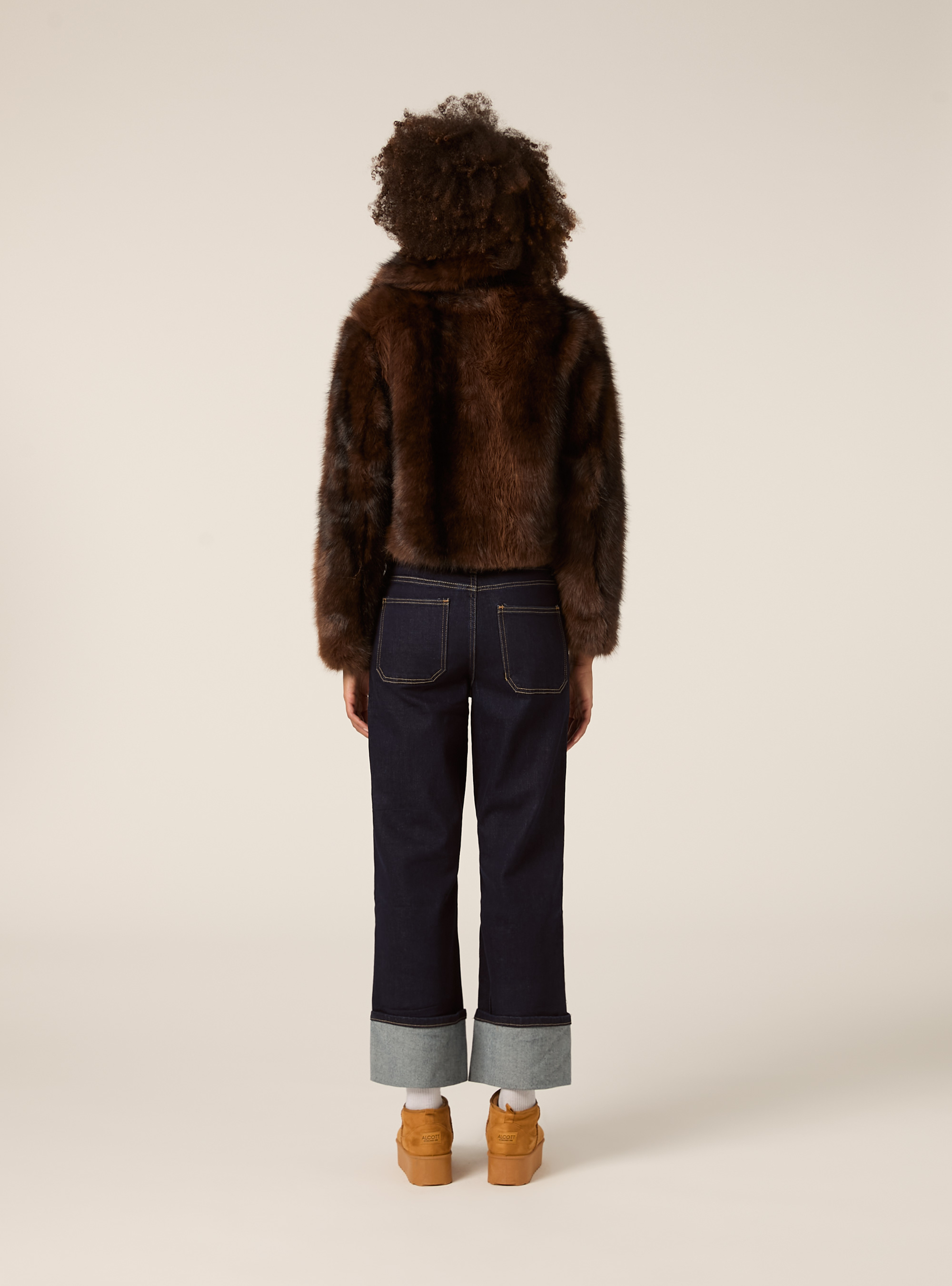 Pelliccia sintetica, BR1 BROWN DARK