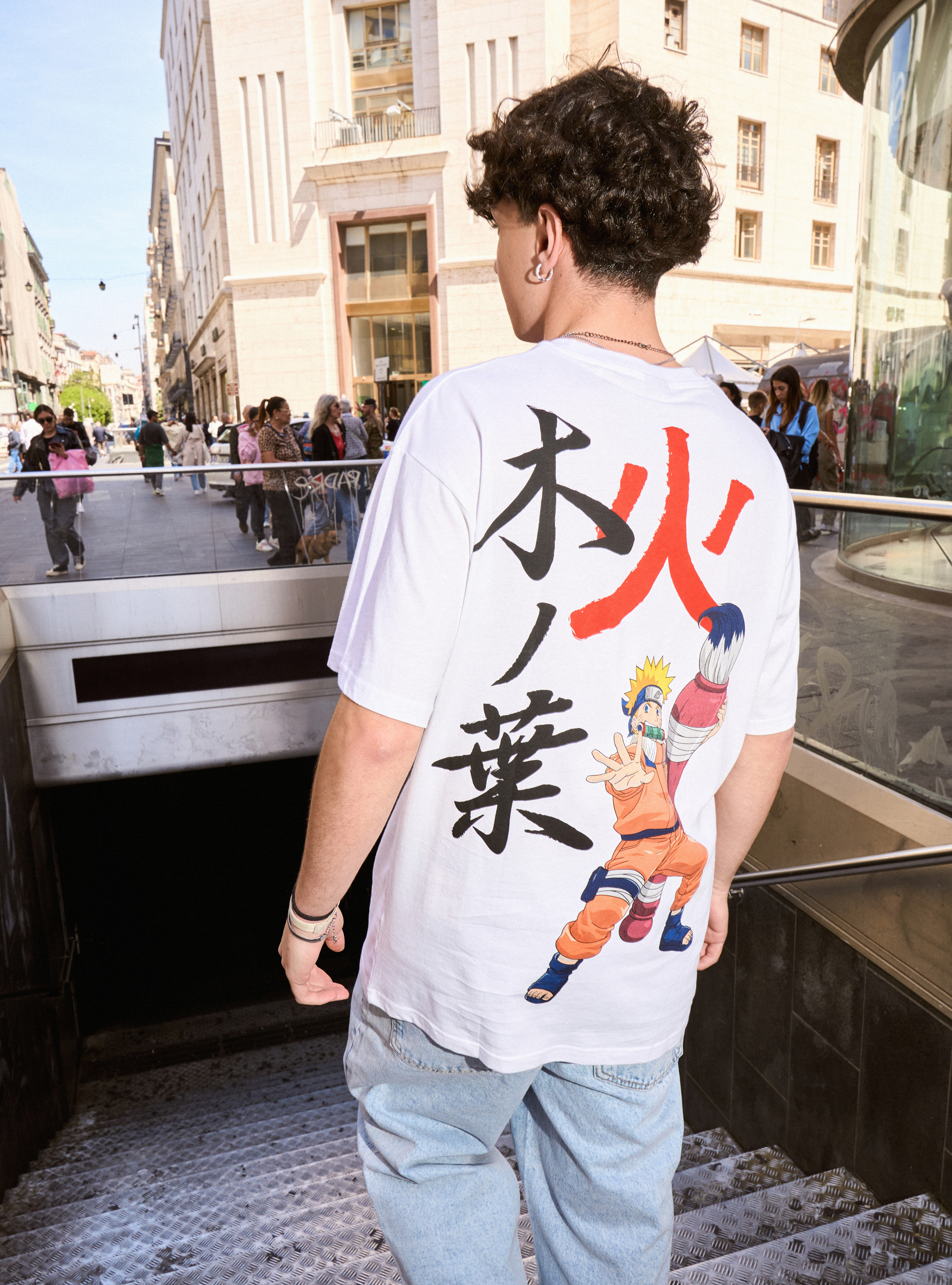 Naruto / Alcott-T-Shirt in Übergröße, WH3 WHITE