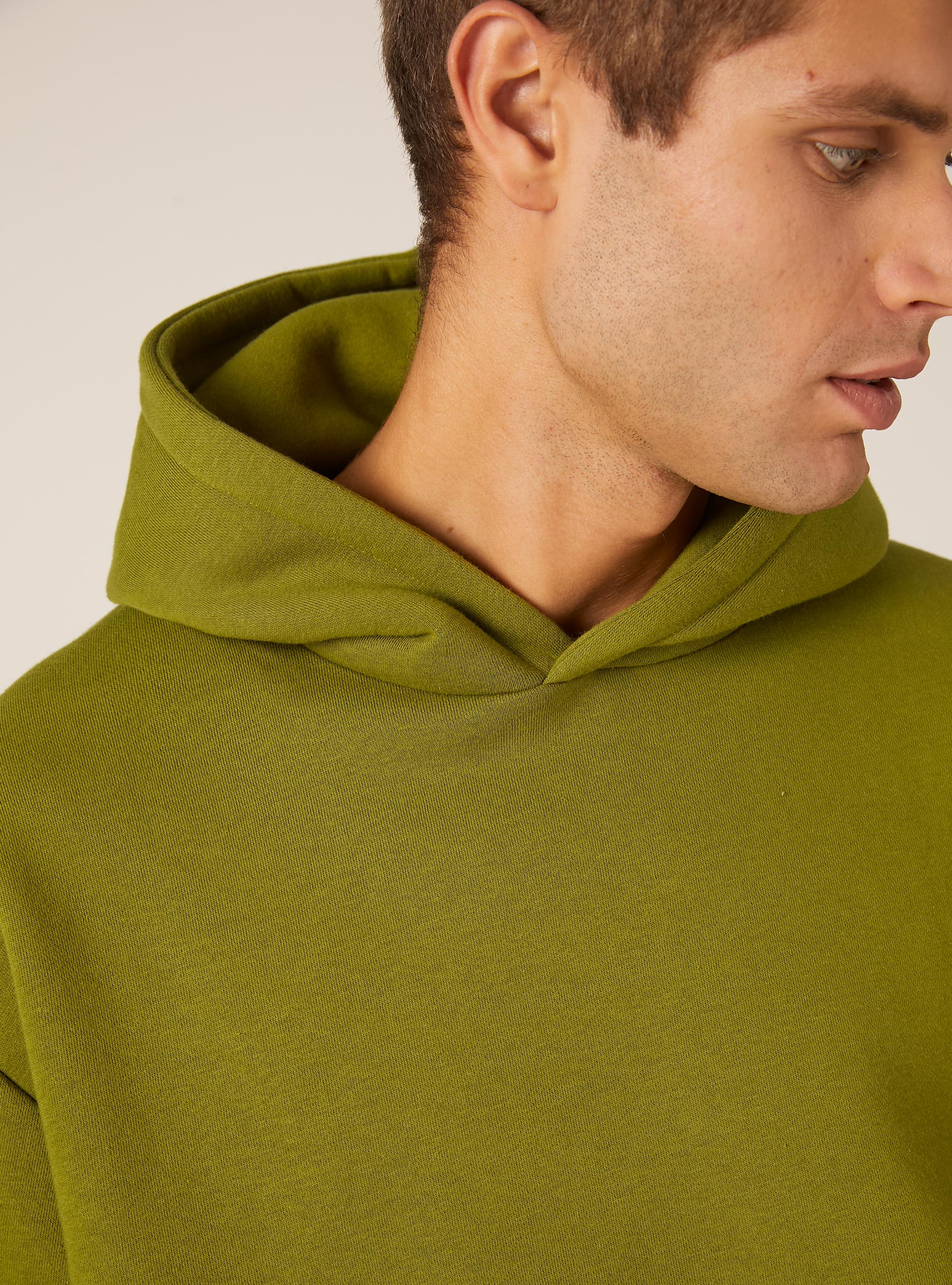 Boxy fit hoodie, GN3 GREEN LIGHT