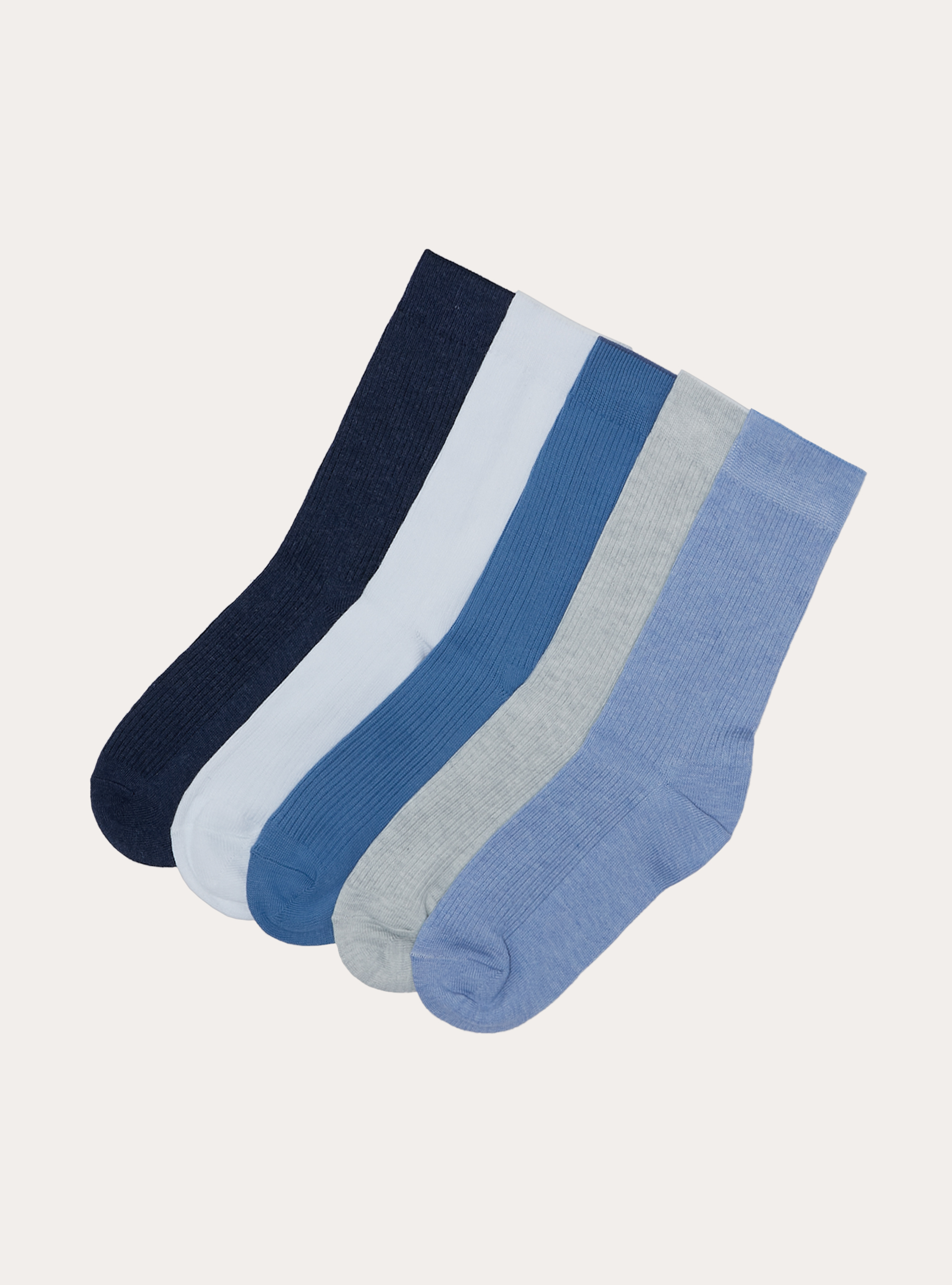 Calzino alto tinta unita, BL2 BLUE MEDIUM