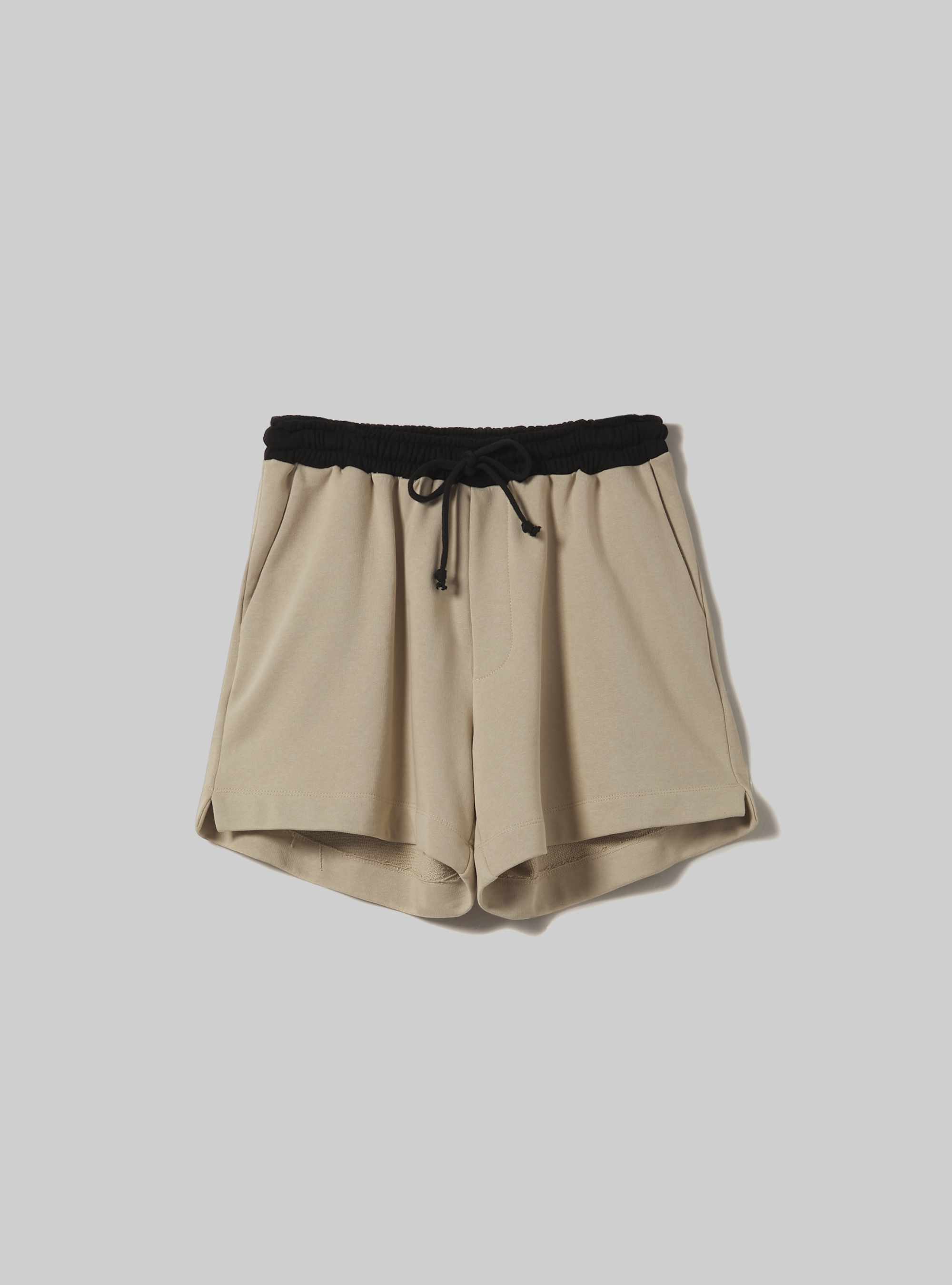 Boxy Fit Cotton Bermuda Shorts, BG2 BEIGE MEDIUM