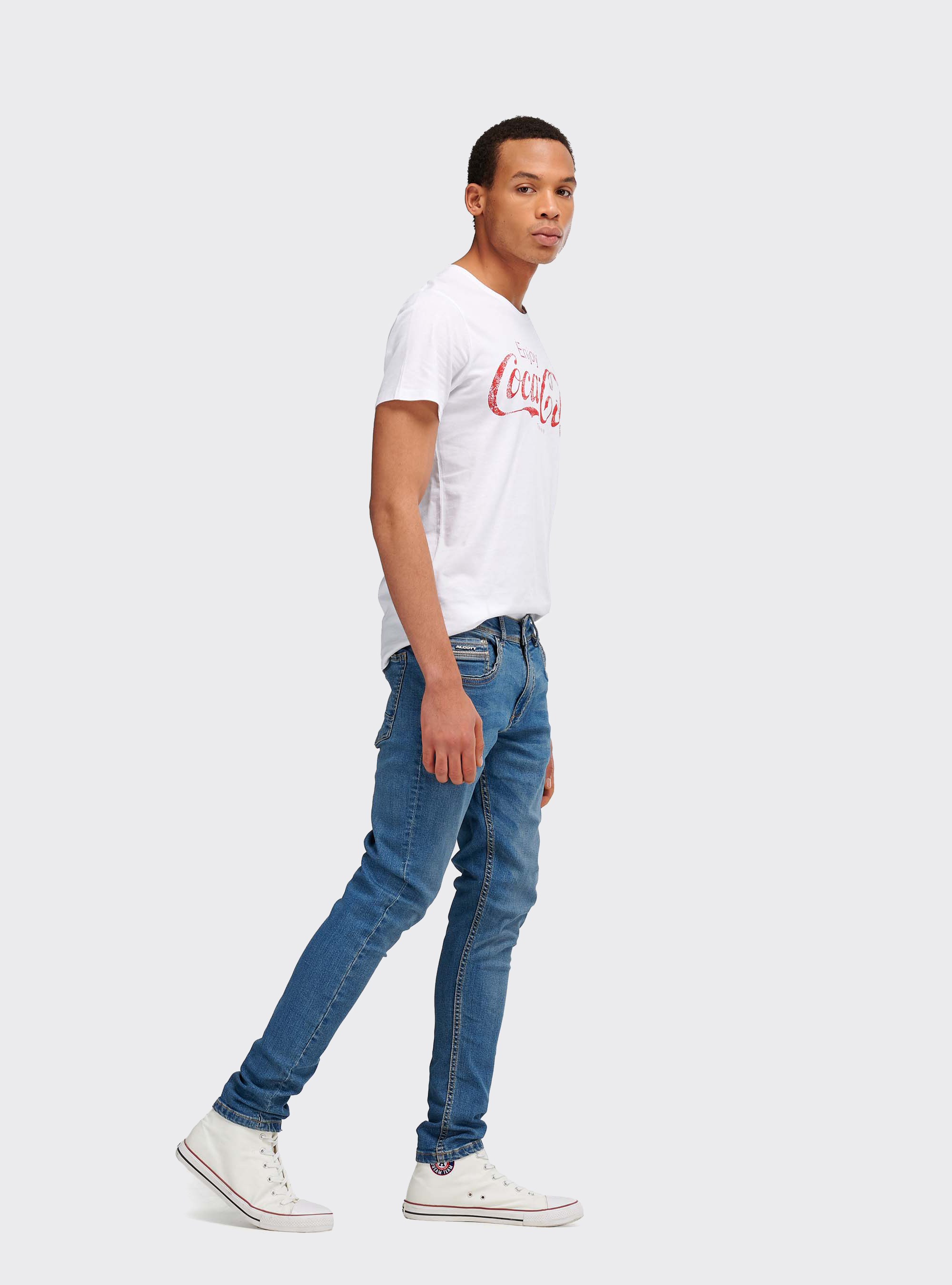 jeans superskinny denim stretch, AZUL