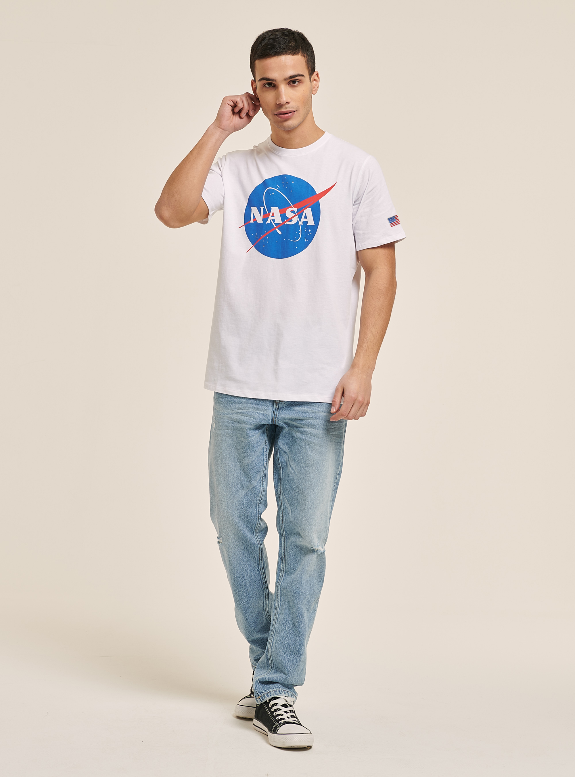 Nasa x Alcott T-shirt, WHITE