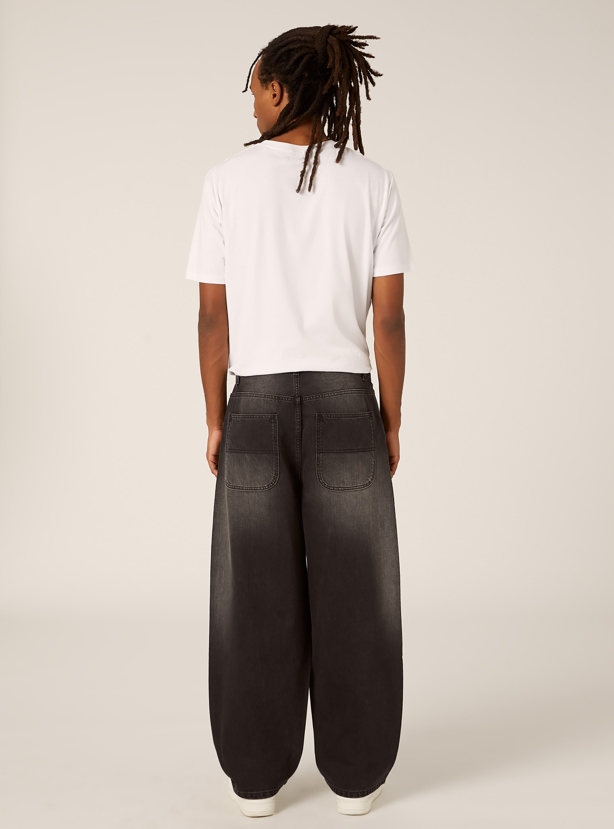 Jeans skater coupe ample, D000 BLACK