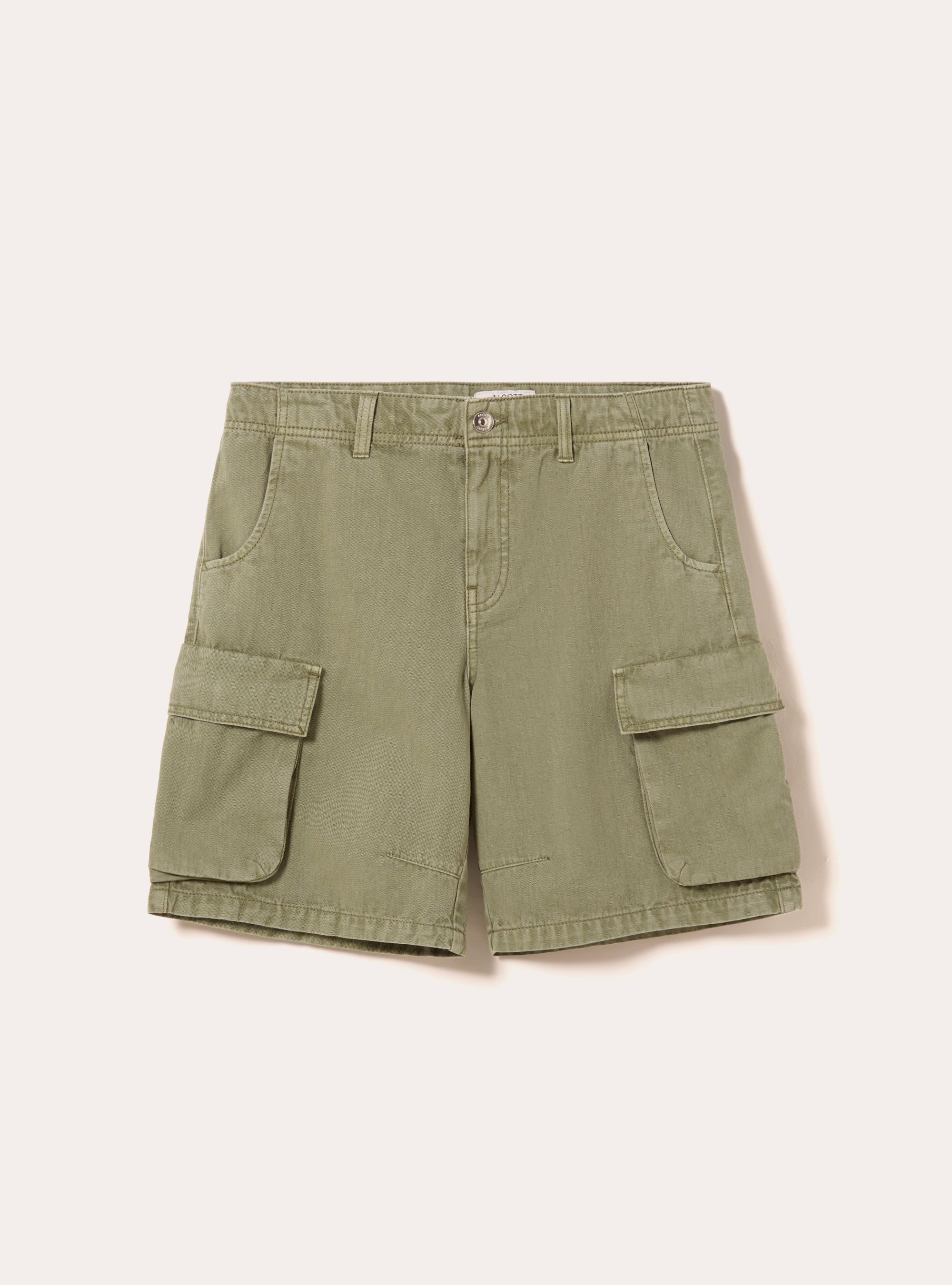 Twill cargo bermuda shorts, KY2 KAKY MEDIUM