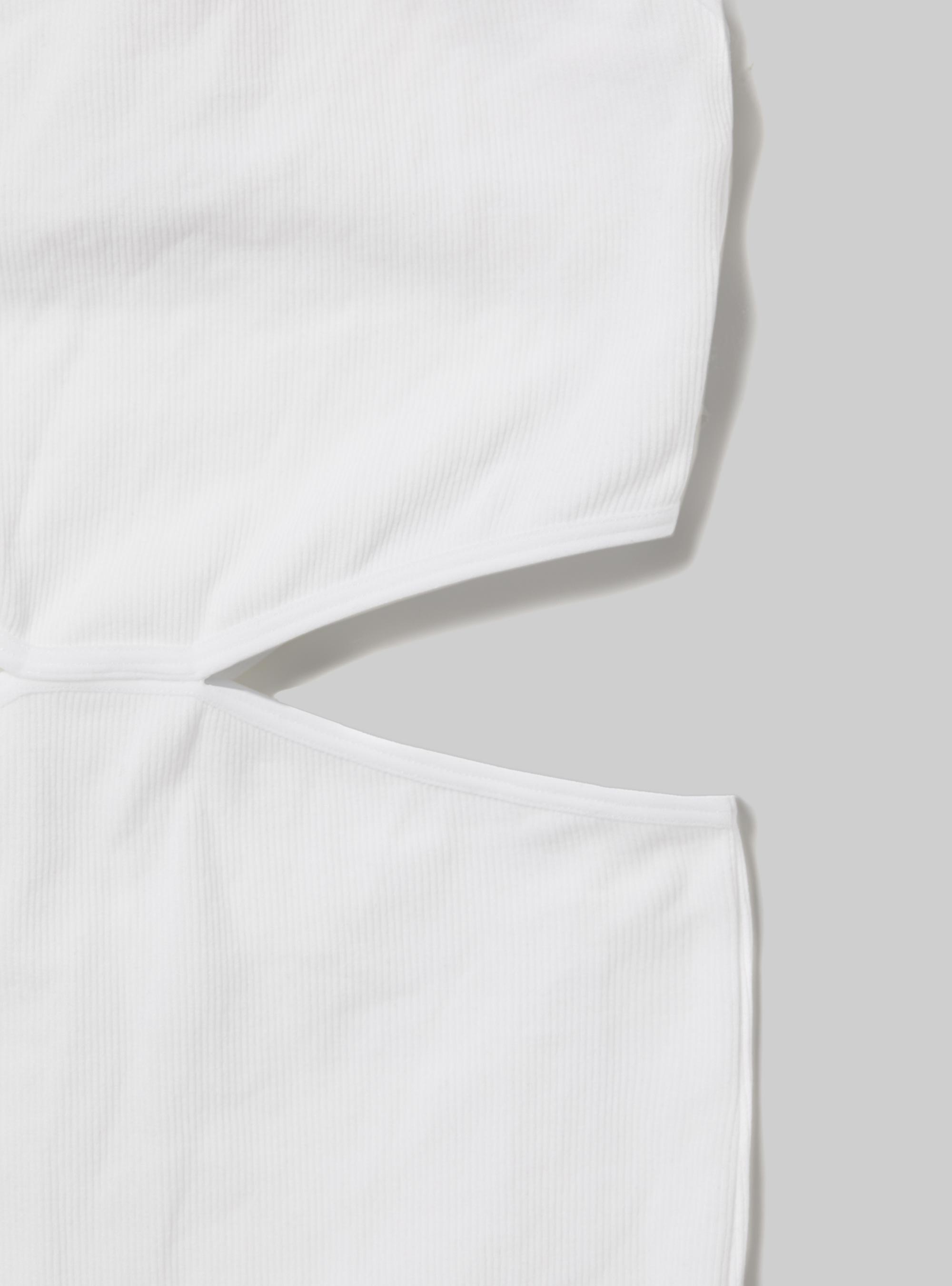 Vestito cut out con scollo halter, WH2 WHITE
