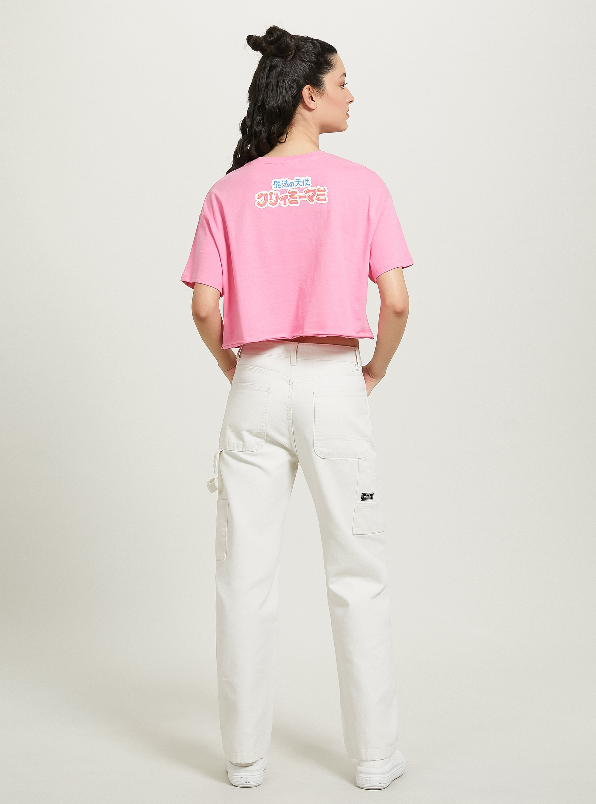 Camiseta cropped Creamy / Alcott, PK2 PINK MEDIUM